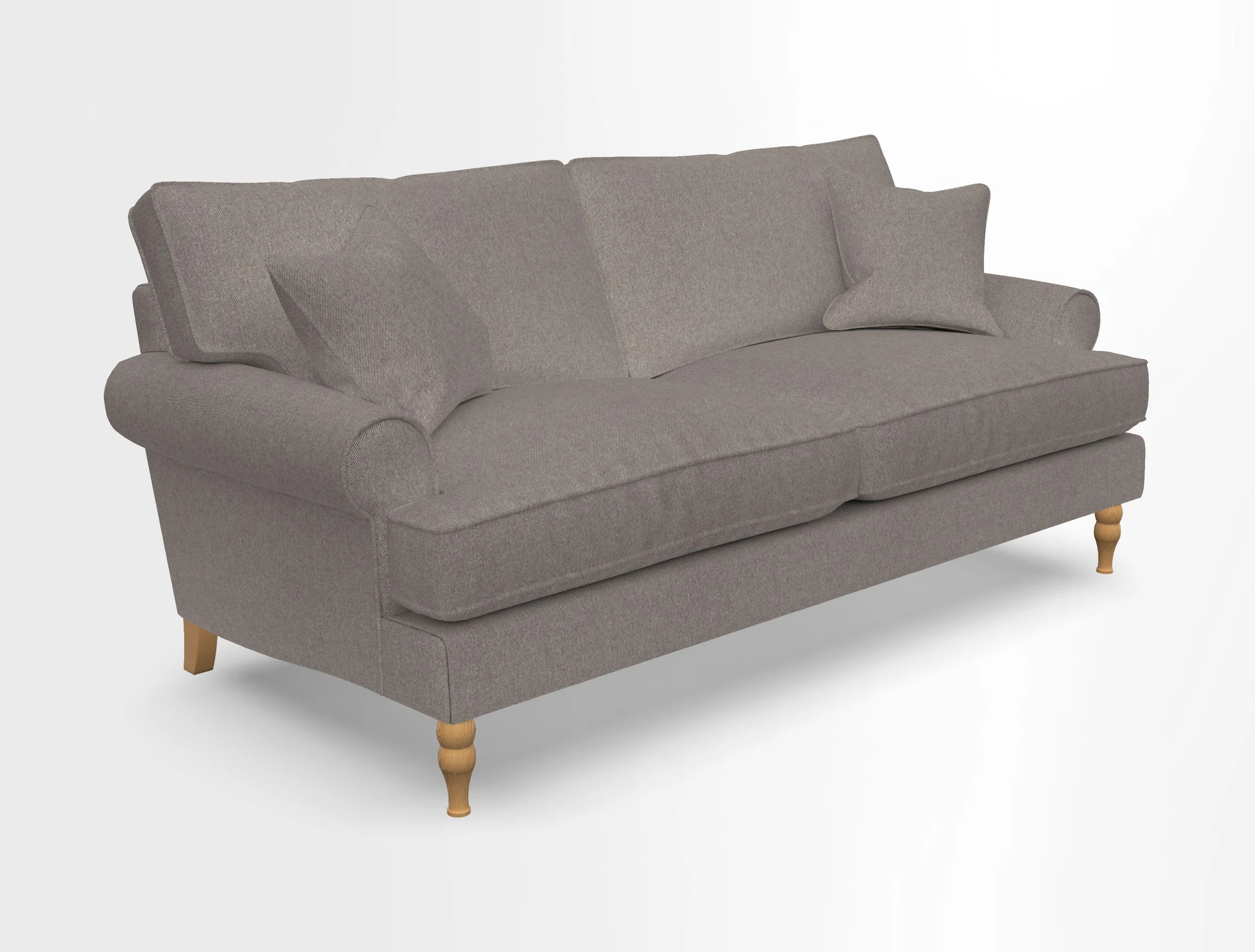 Cooksbridge 3 seater sofa in Linwood Omega Velvet Green Tea