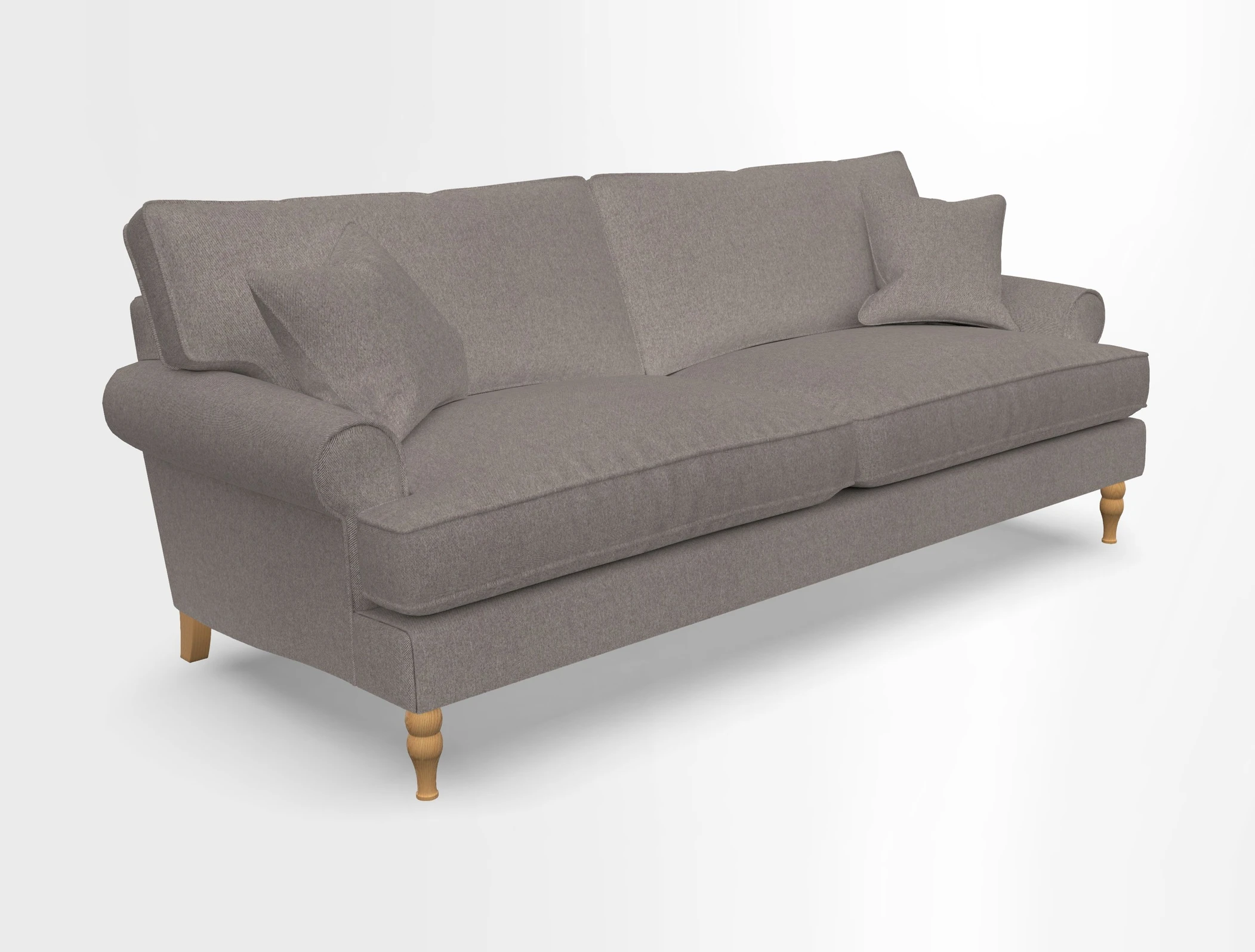 Cooksbridge 3 seater sofa in Linwood Omega Velvet Green Tea