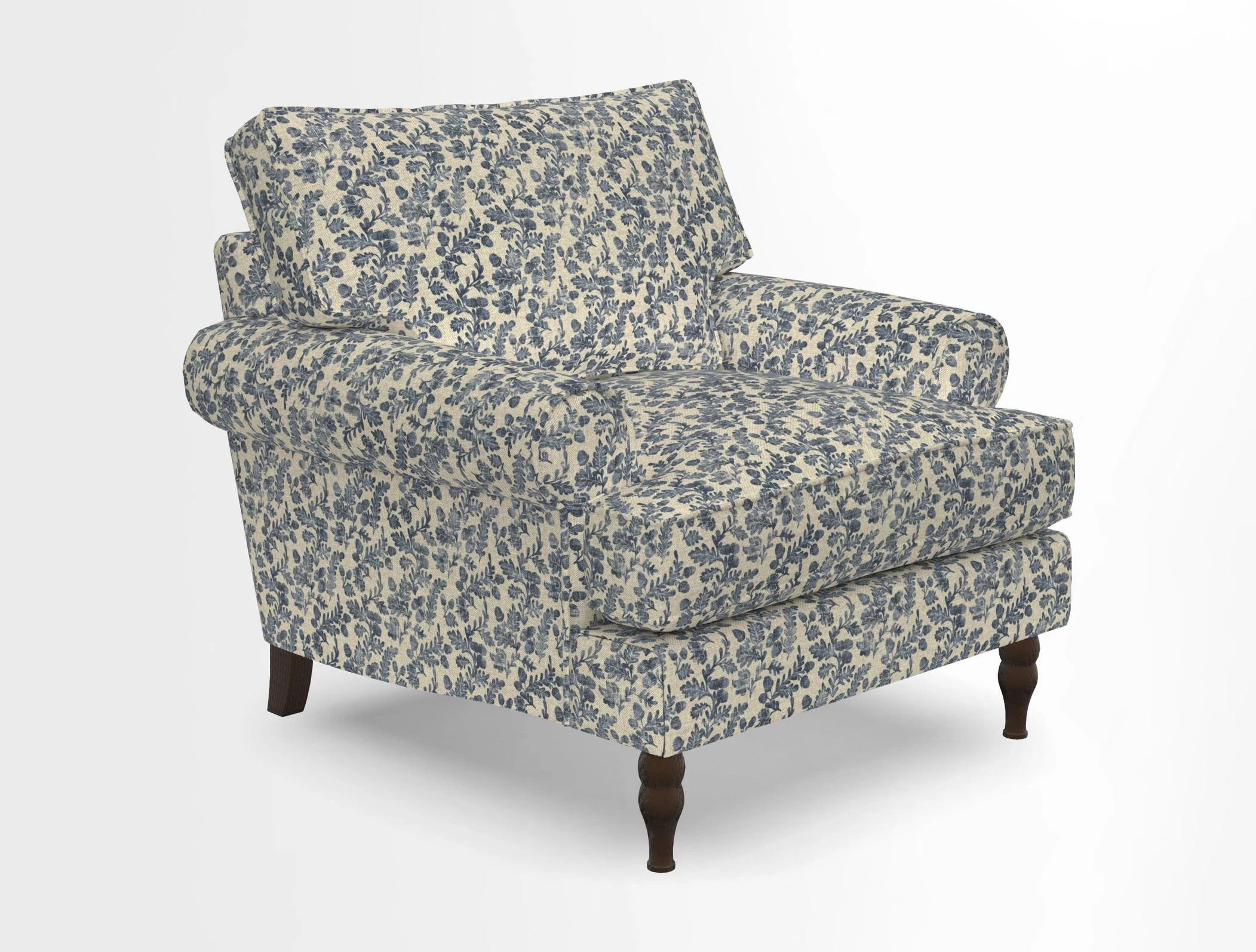 Cooksbridge Chair in Cloth 21 Simple Stripe Bilberry