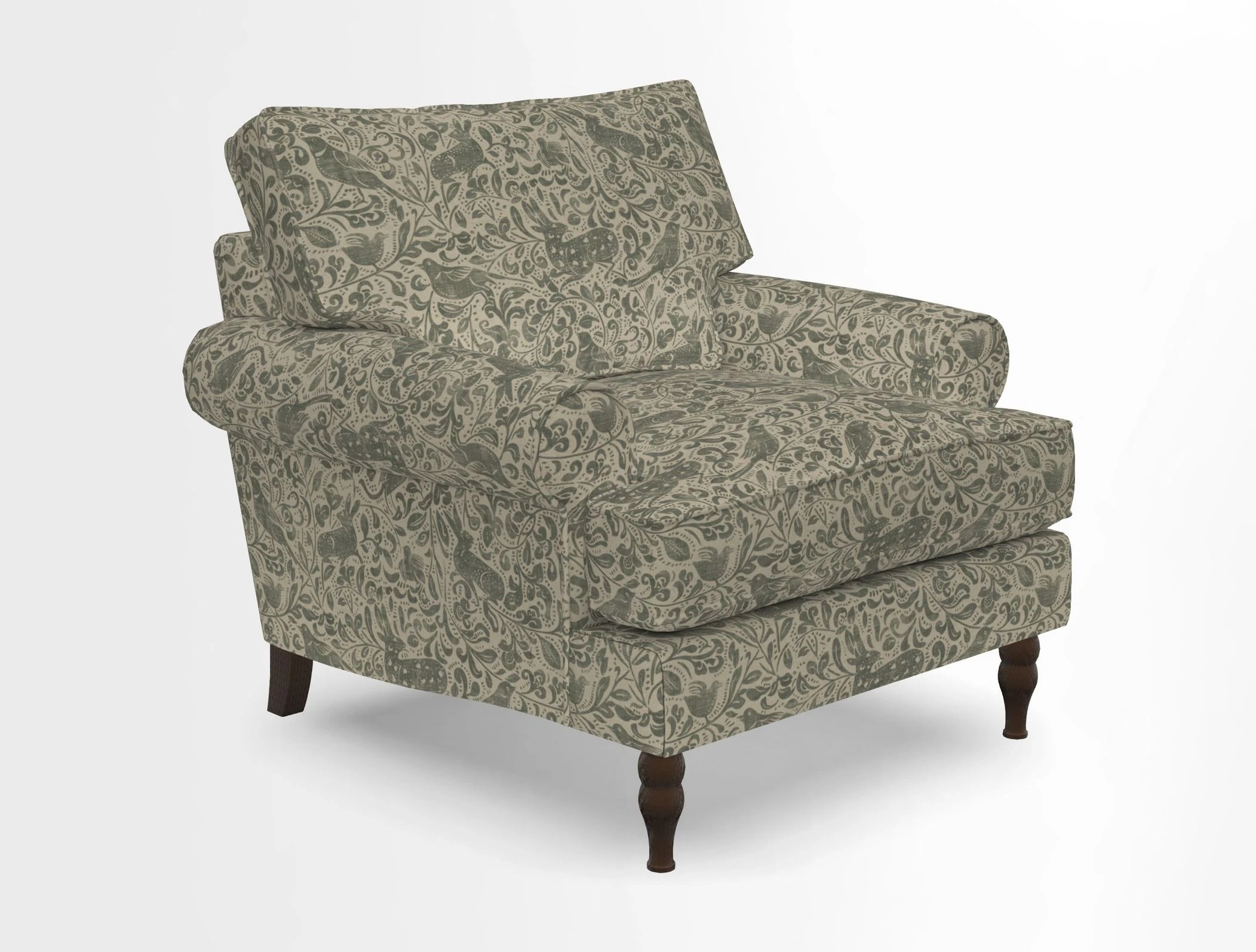 Cooksbridge Chair in Cloth 21 Simple Stripe Bilberry