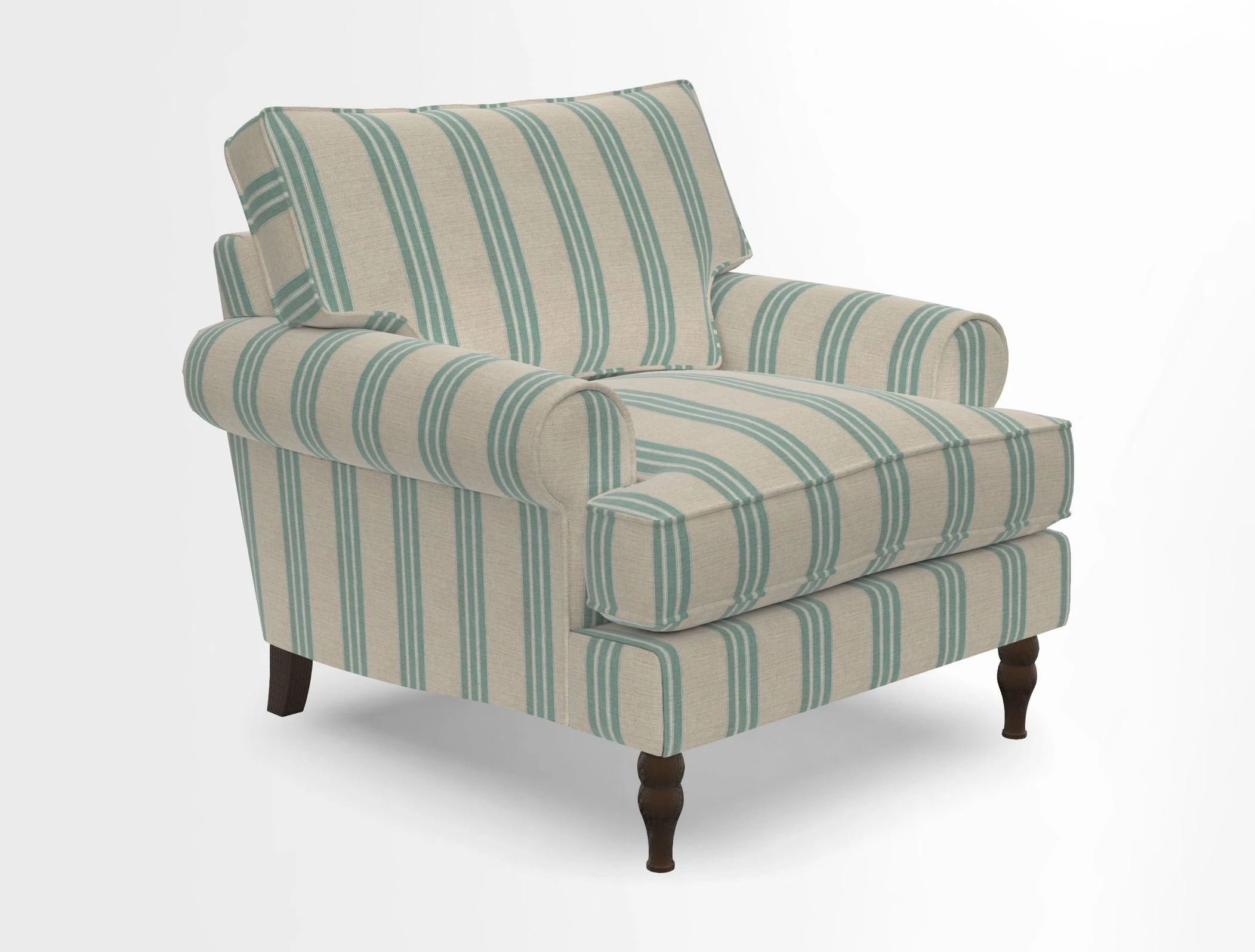 Cooksbridge Chair in Cloth 21 Simple Stripe Bilberry