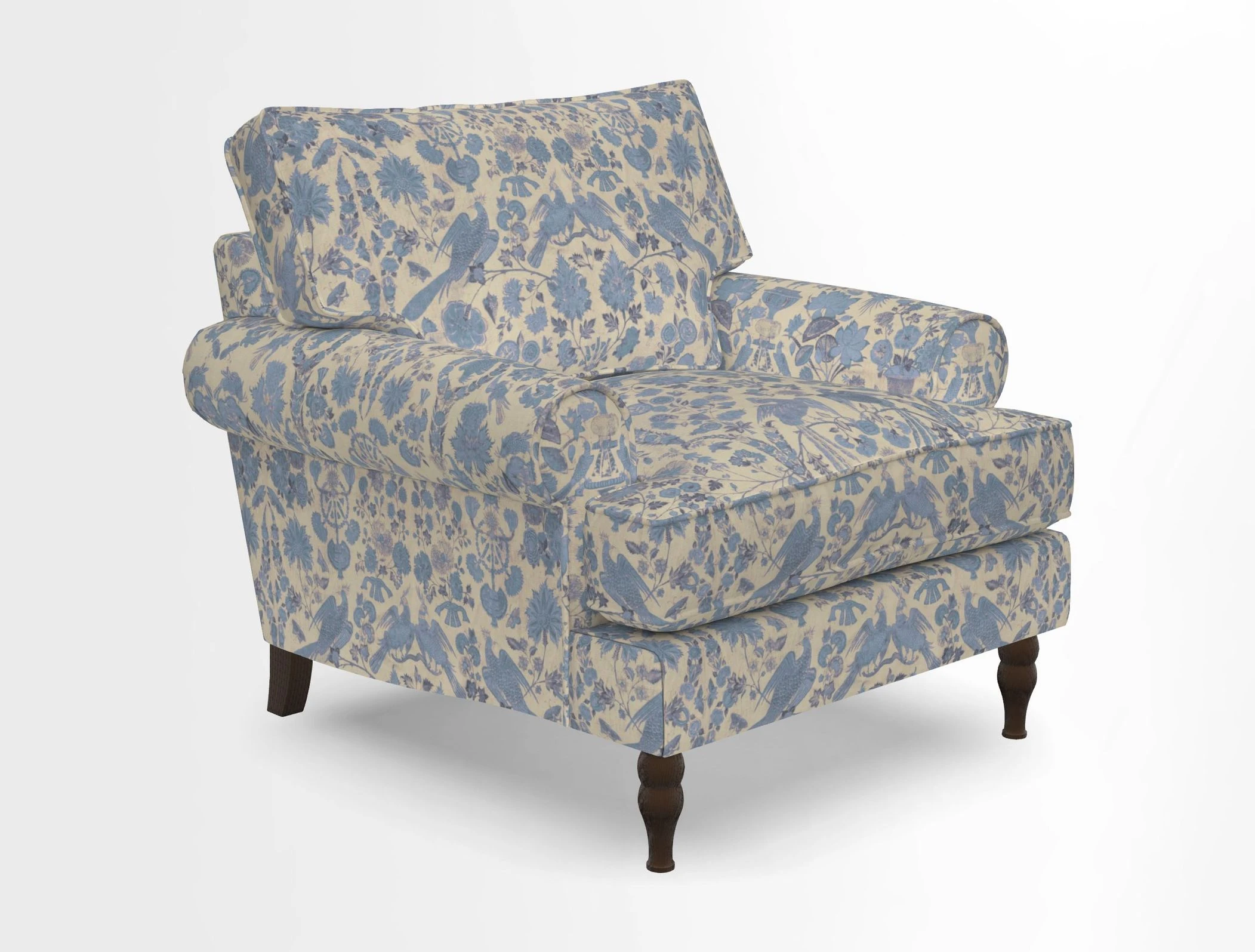 Cooksbridge Chair in Cloth 21 Simple Stripe Bilberry