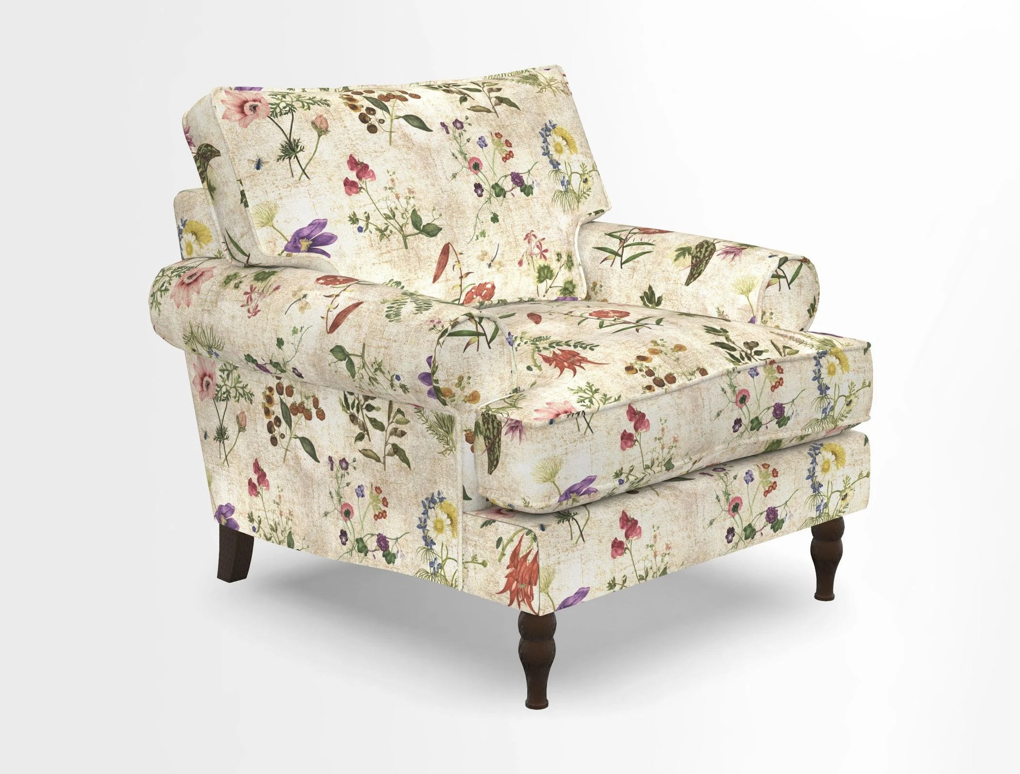 Cooksbridge Chair in Cloth 21 Simple Stripe Bilberry