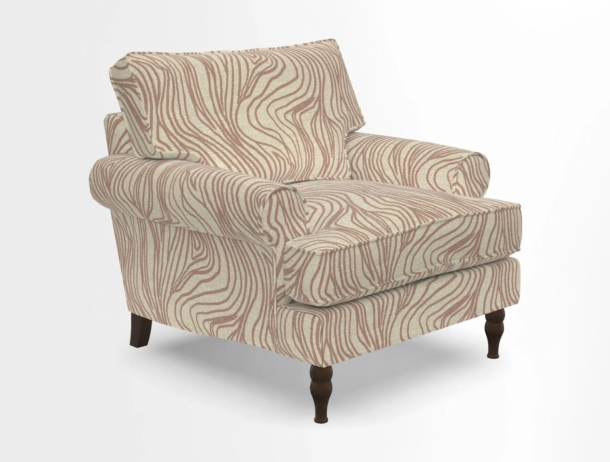 Cooksbridge Chair in Cloth 21 Simple Stripe Bilberry