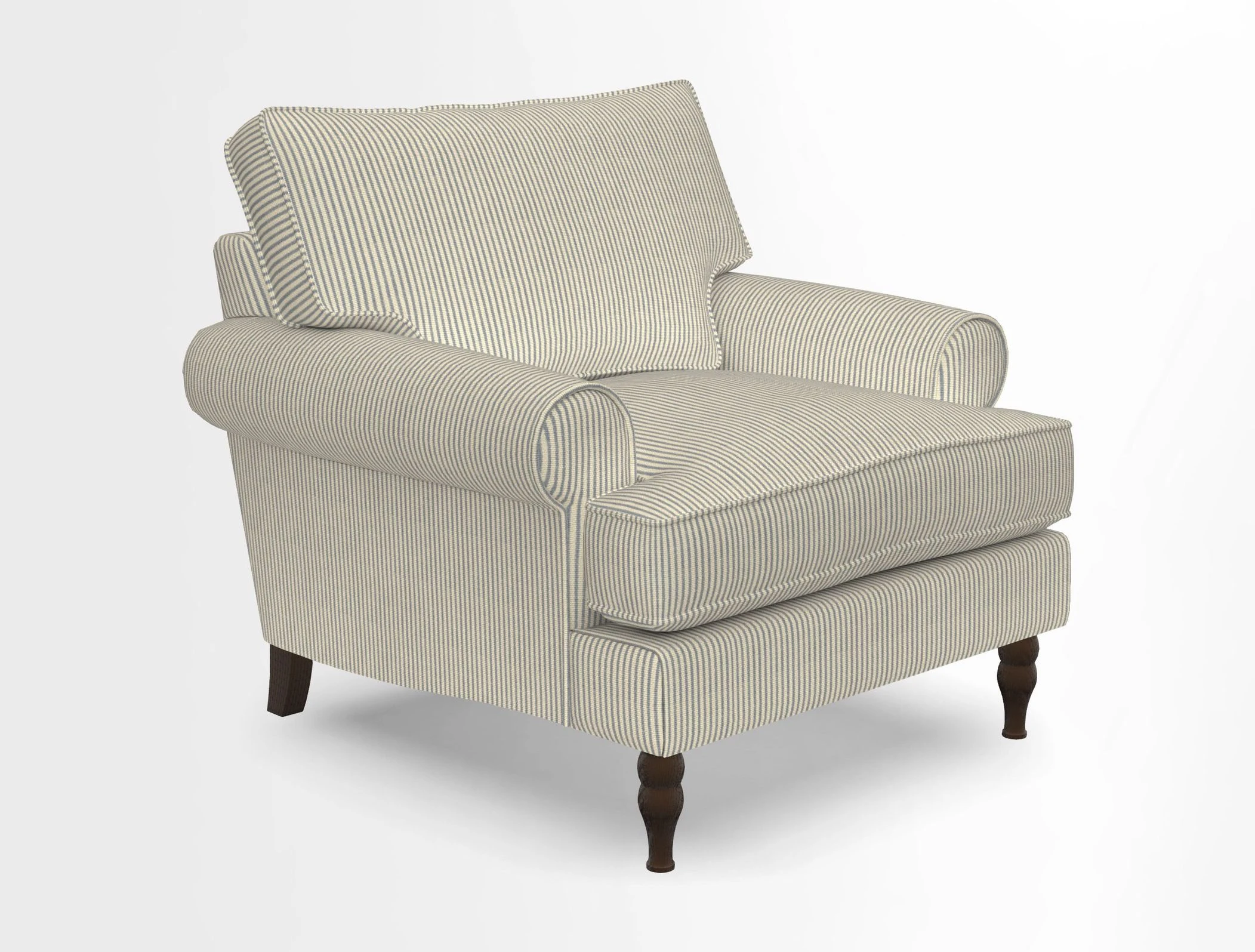 Cooksbridge Chair in Cloth 21 Simple Stripe Bilberry
