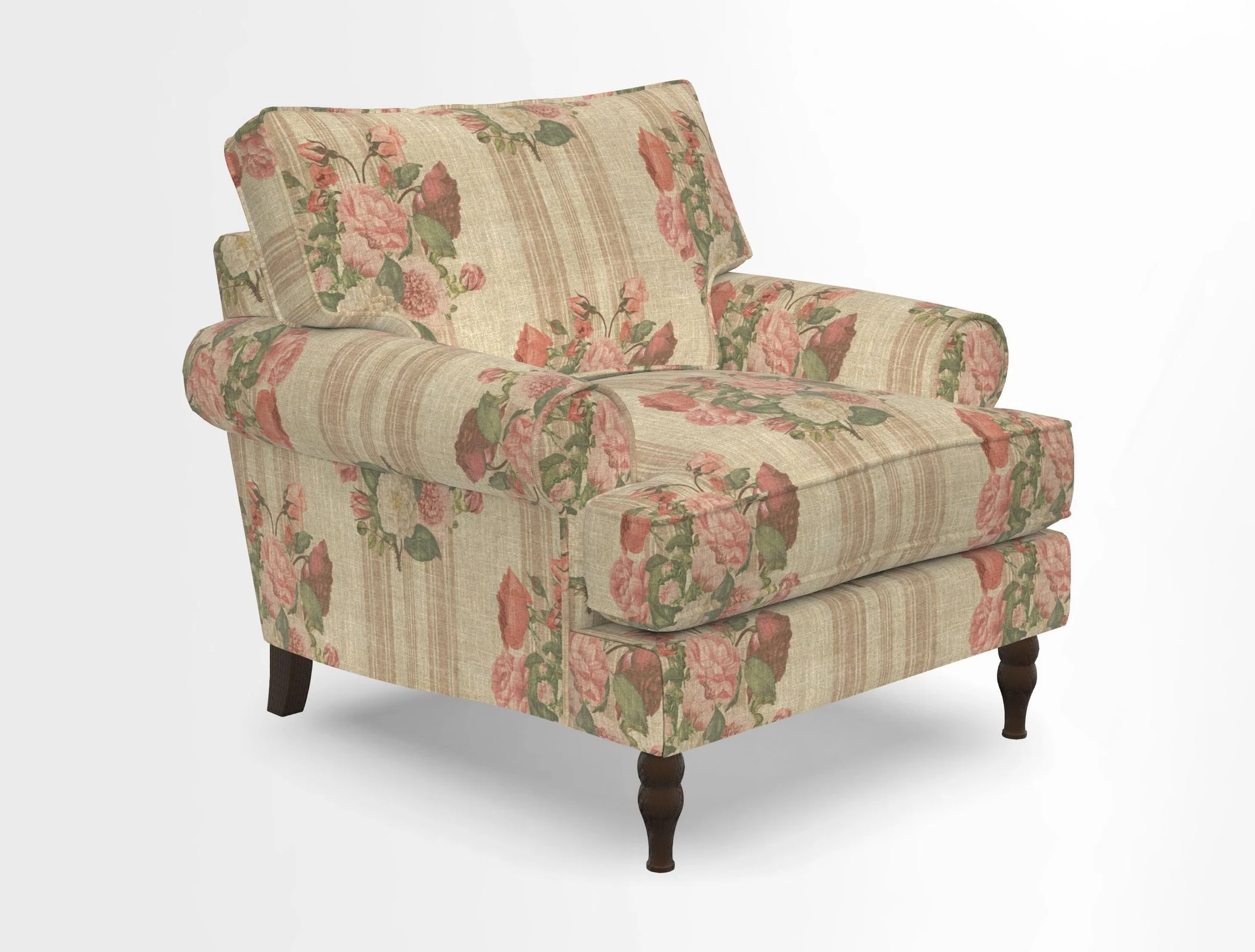 Cooksbridge Chair in Cloth 21 Simple Stripe Bilberry