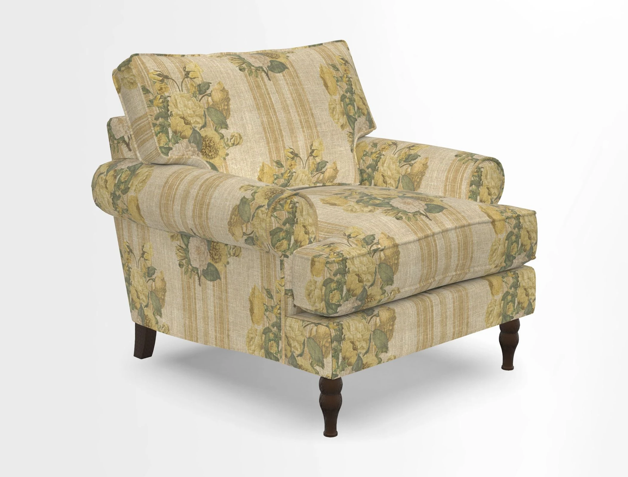 Cooksbridge Chair in Cloth 21 Simple Stripe Bilberry