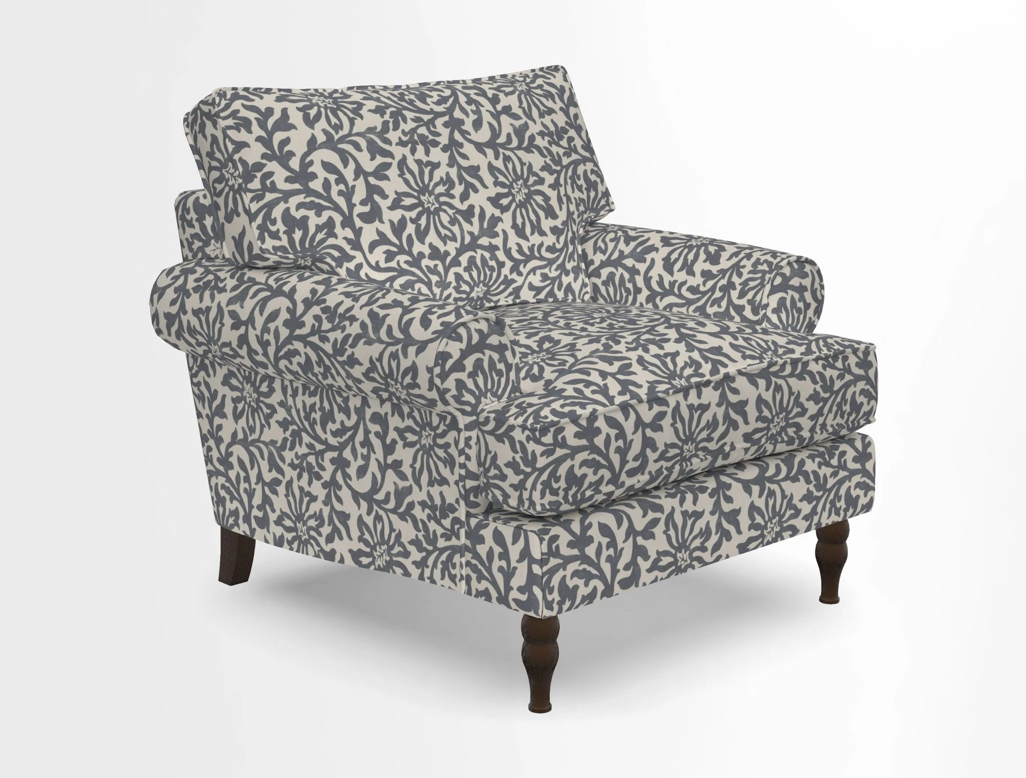 Cooksbridge Chair in Cloth 21 Simple Stripe Bilberry