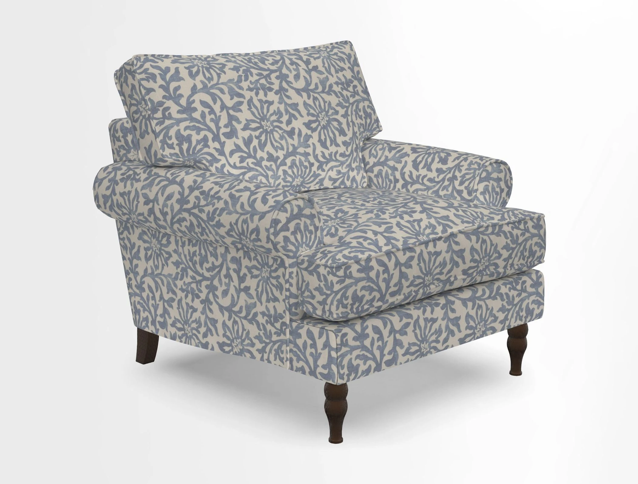 Cooksbridge Chair in Cloth 21 Simple Stripe Bilberry