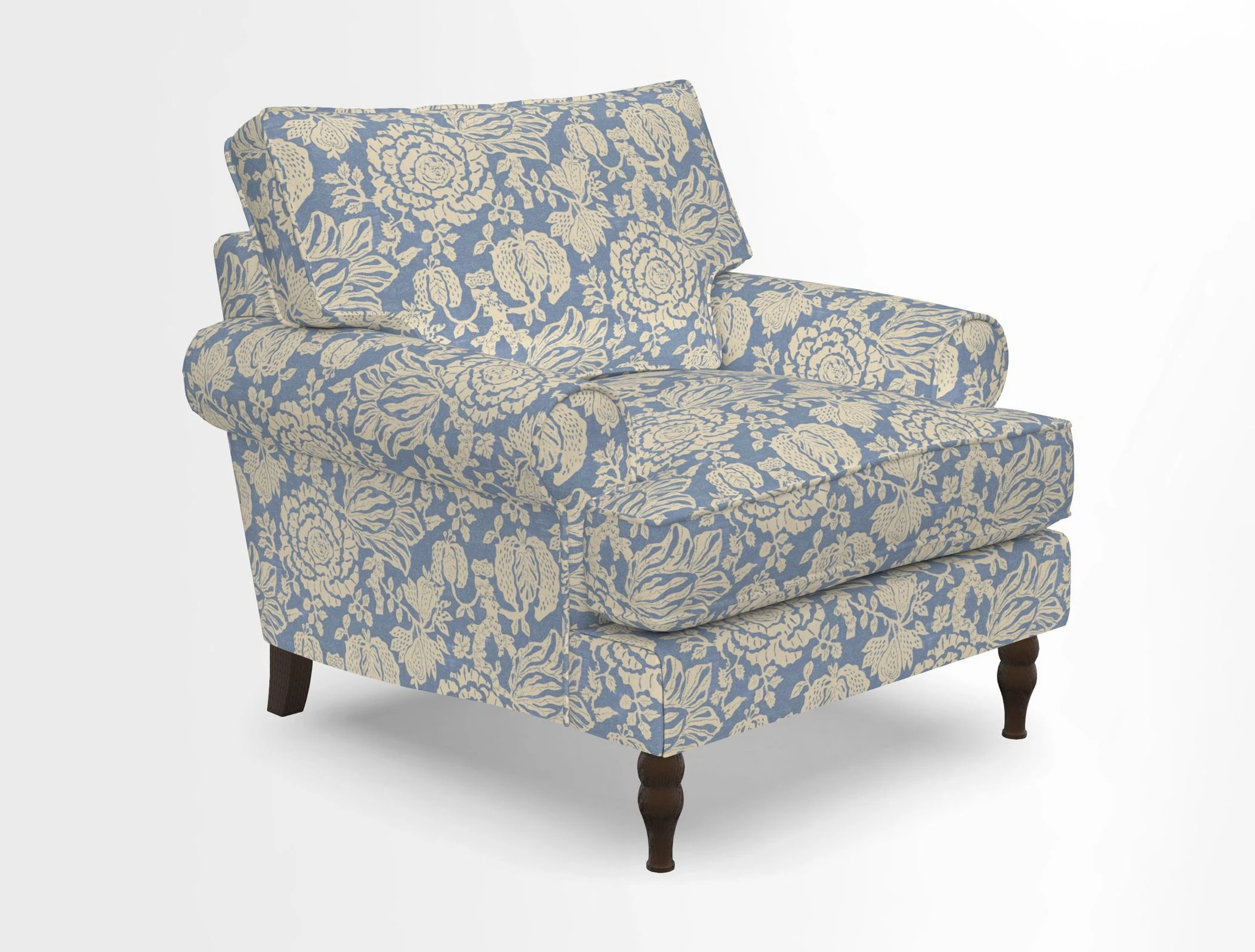 Cooksbridge Chair in Cloth 21 Simple Stripe Bilberry