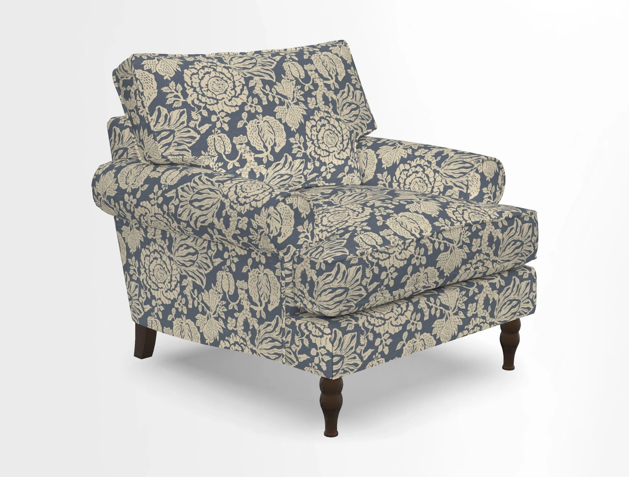 Cooksbridge Chair in Cloth 21 Simple Stripe Bilberry