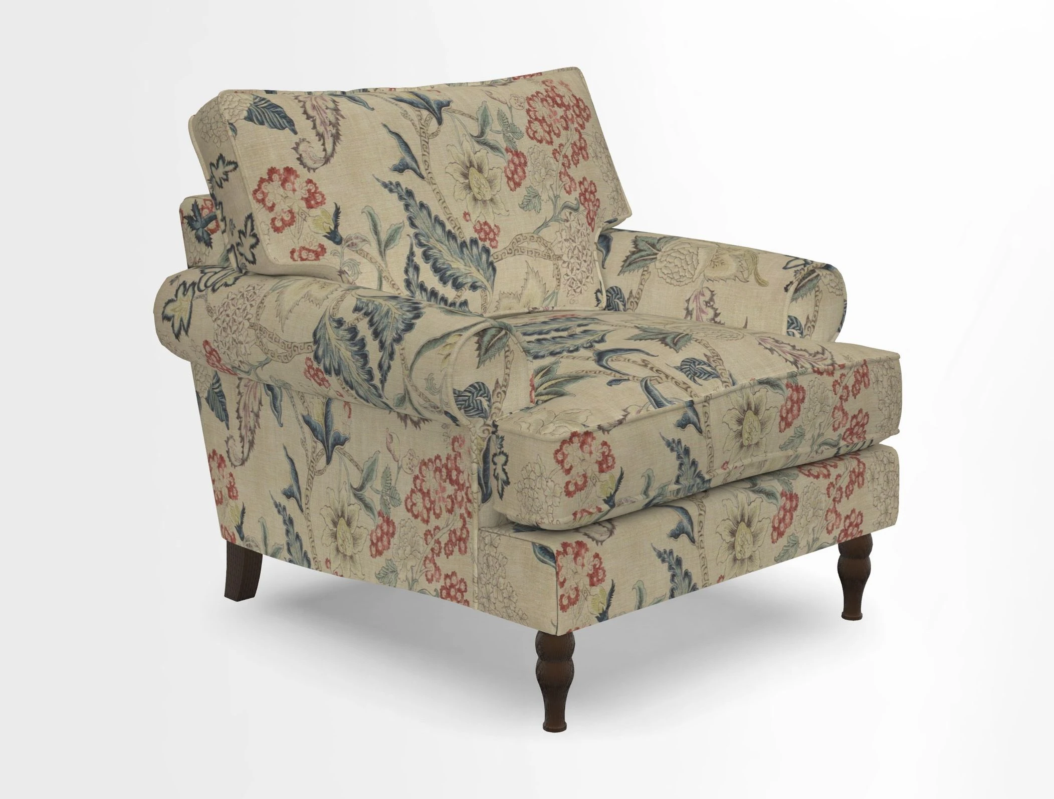 Cooksbridge Chair in Cloth 21 Simple Stripe Bilberry