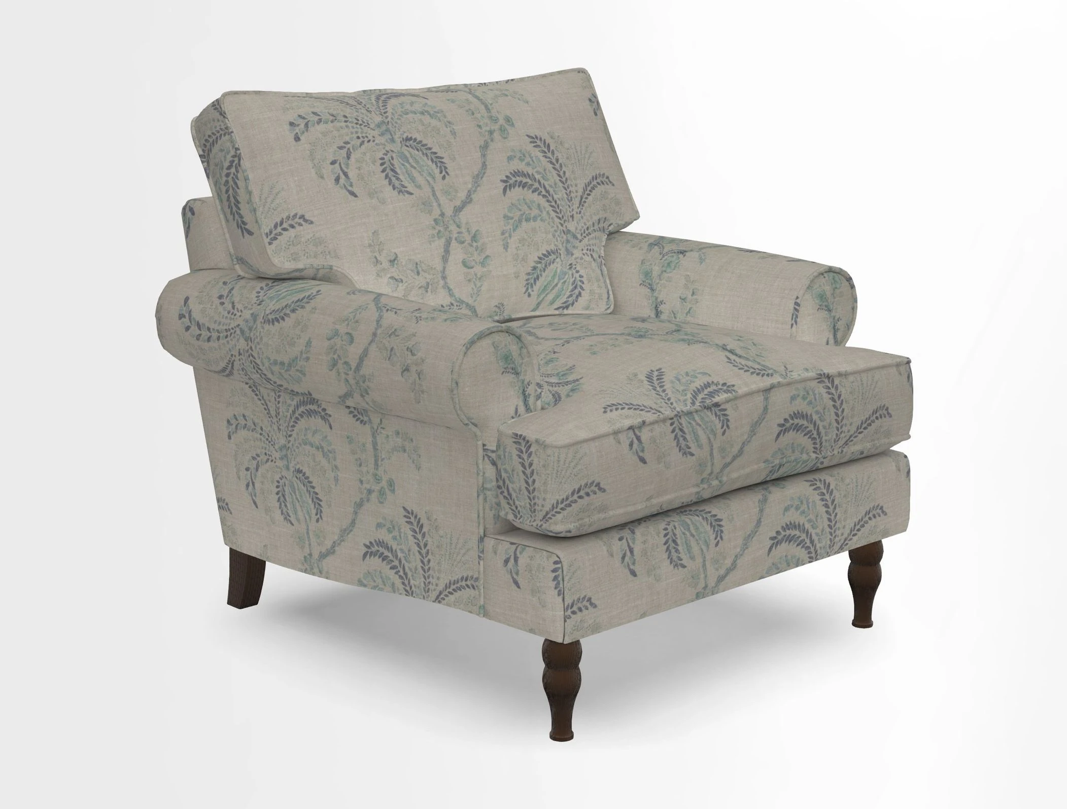 Cooksbridge Chair in Cloth 21 Simple Stripe Bilberry