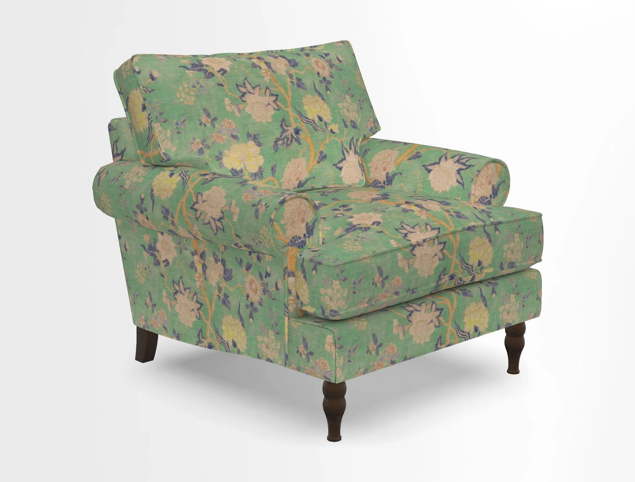 Cooksbridge Chair in Cloth 21 Simple Stripe Bilberry