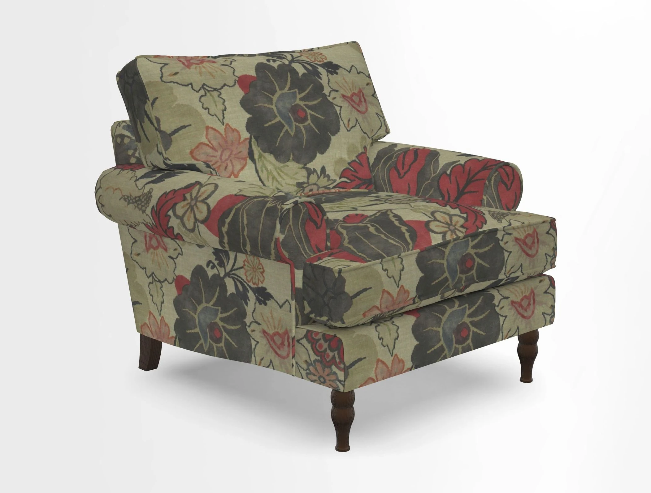 Cooksbridge Chair in Cloth 21 Simple Stripe Bilberry