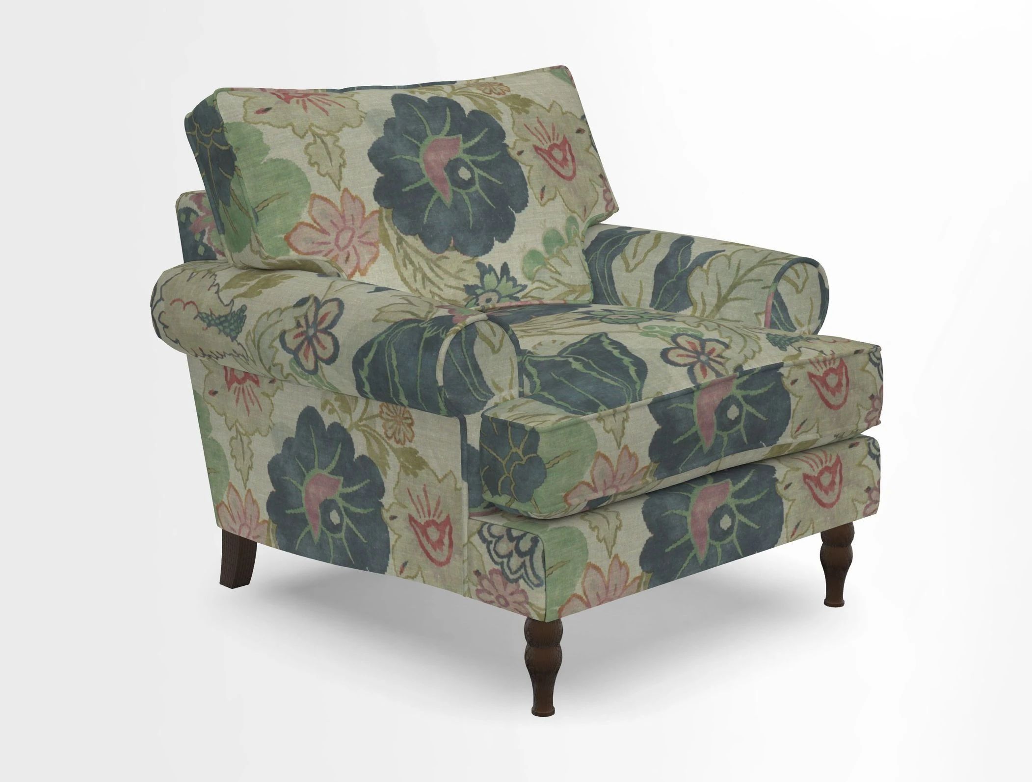 Cooksbridge Chair in Cloth 21 Simple Stripe Bilberry
