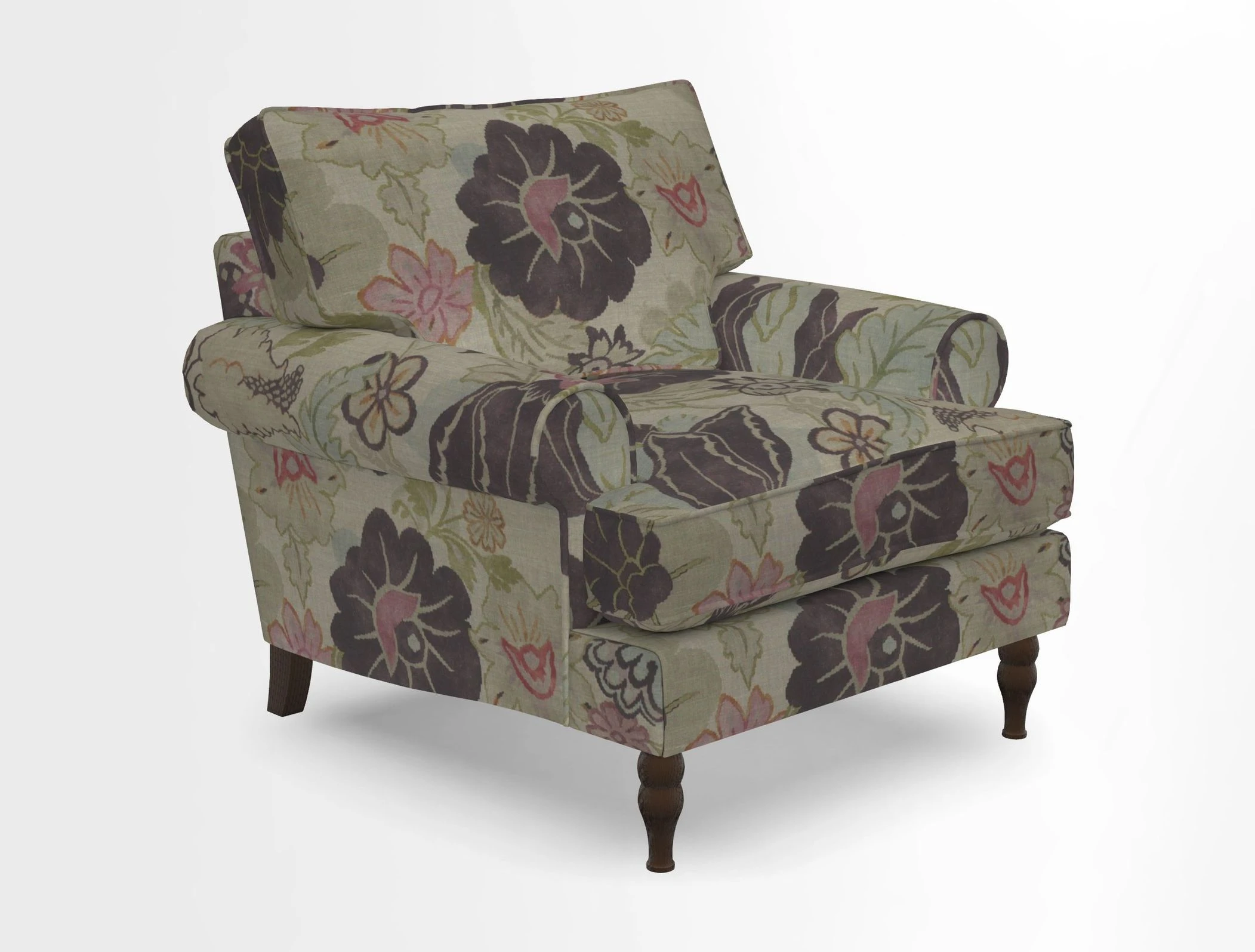 Cooksbridge Chair in Cloth 21 Simple Stripe Bilberry