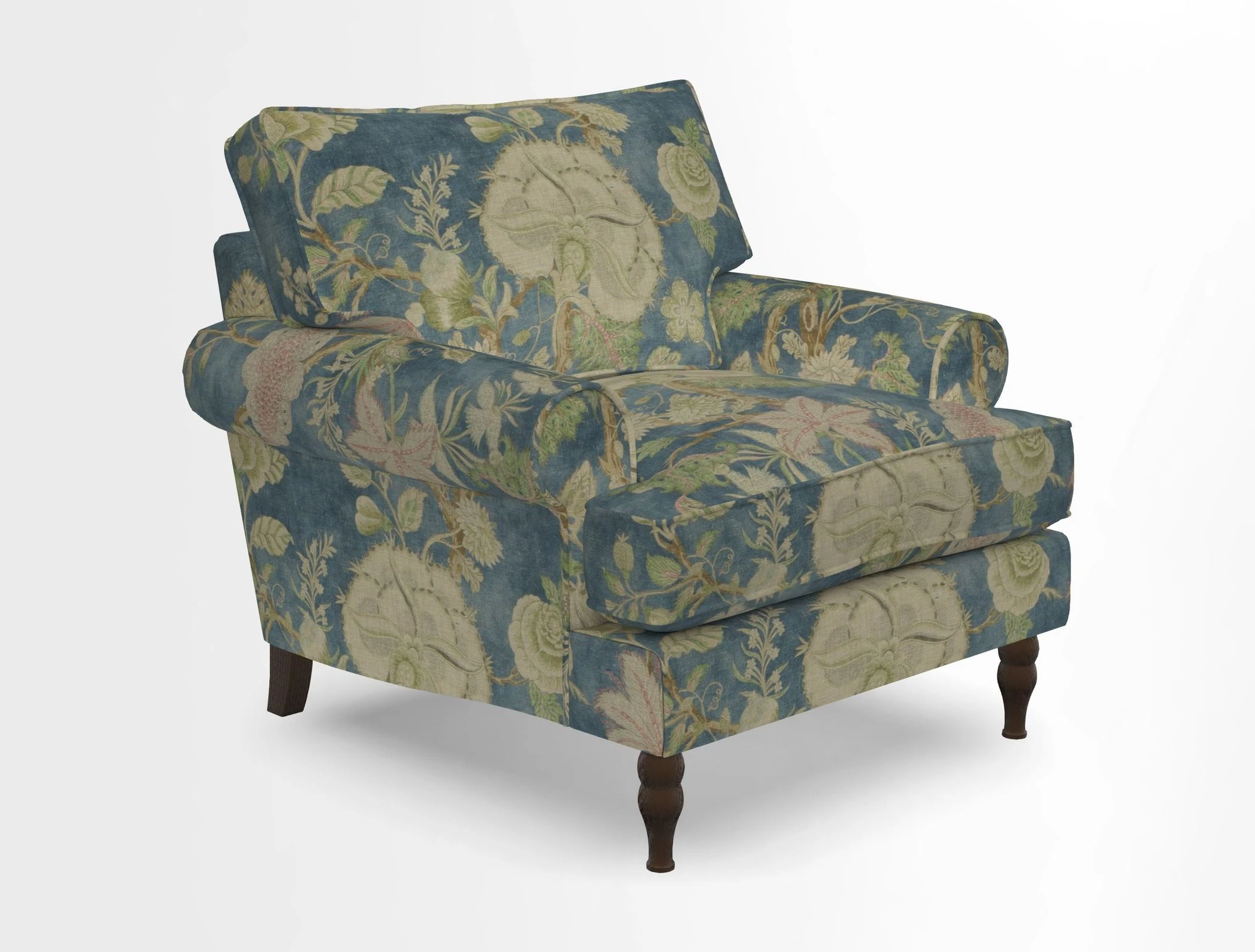 Cooksbridge Chair in Cloth 21 Simple Stripe Bilberry