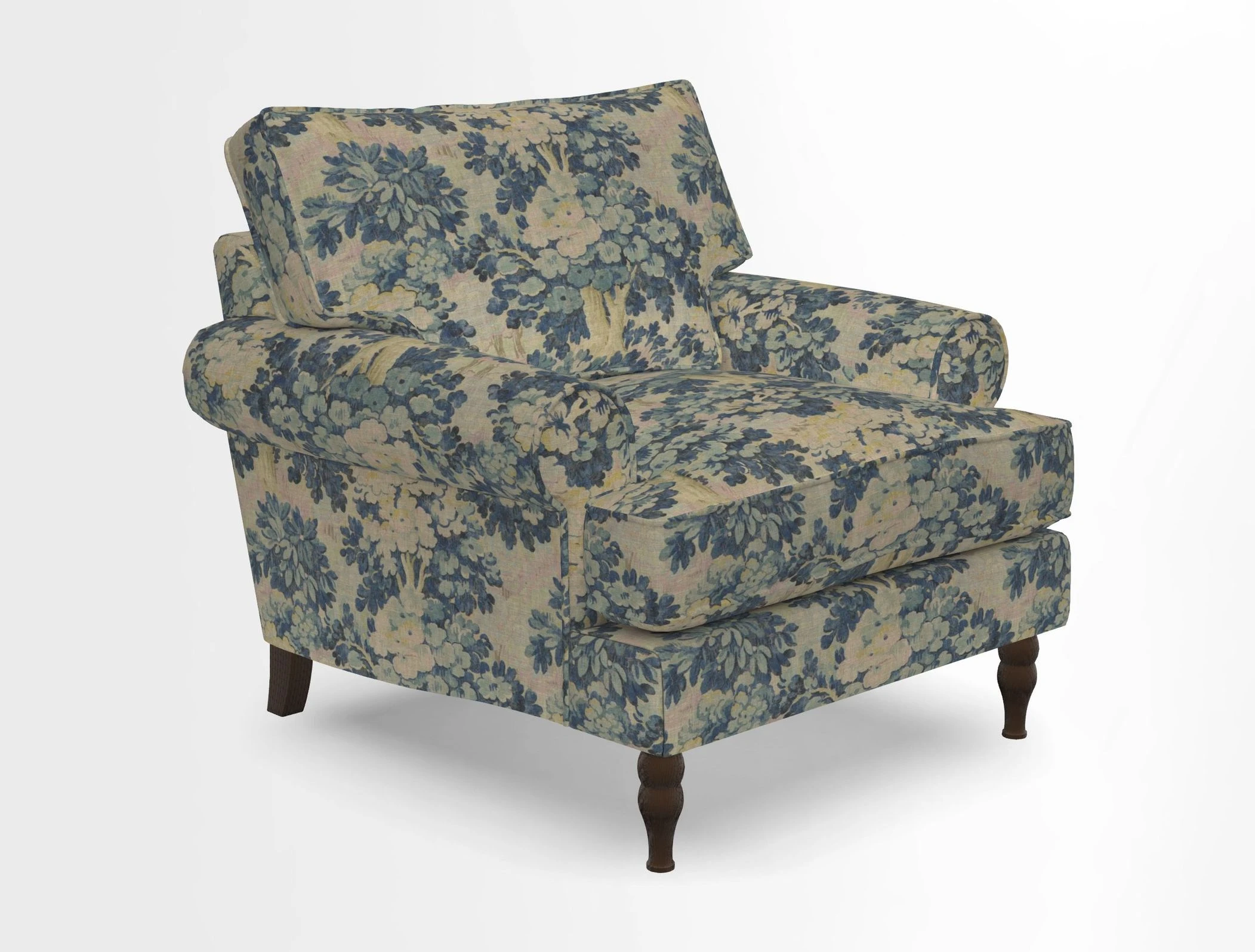 Cooksbridge Chair in Cloth 21 Simple Stripe Bilberry
