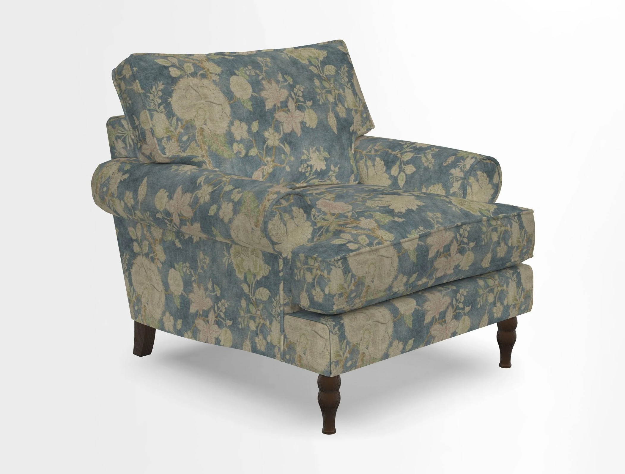Cooksbridge Chair in Cloth 21 Simple Stripe Bilberry