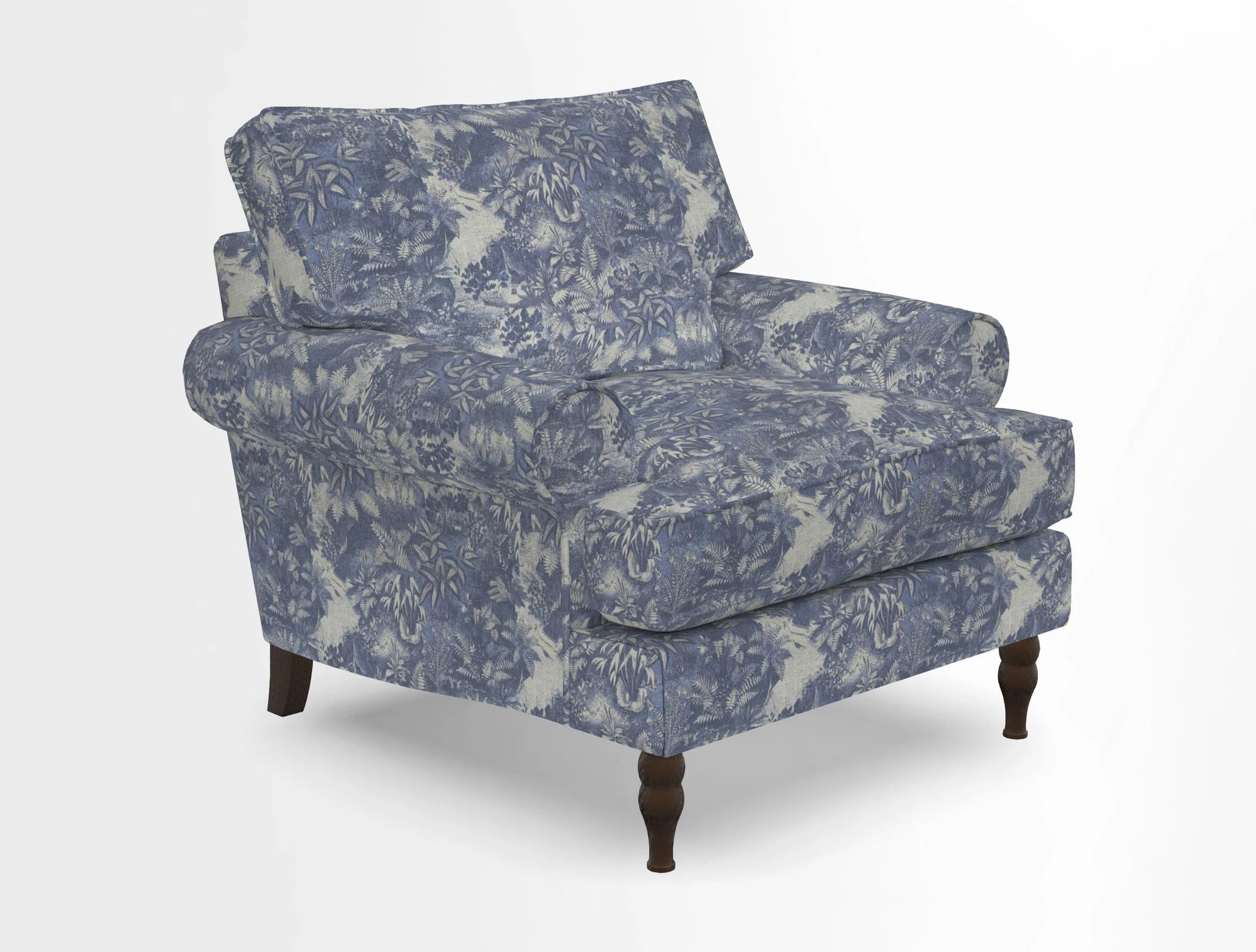 Cooksbridge Chair in Cloth 21 Simple Stripe Bilberry