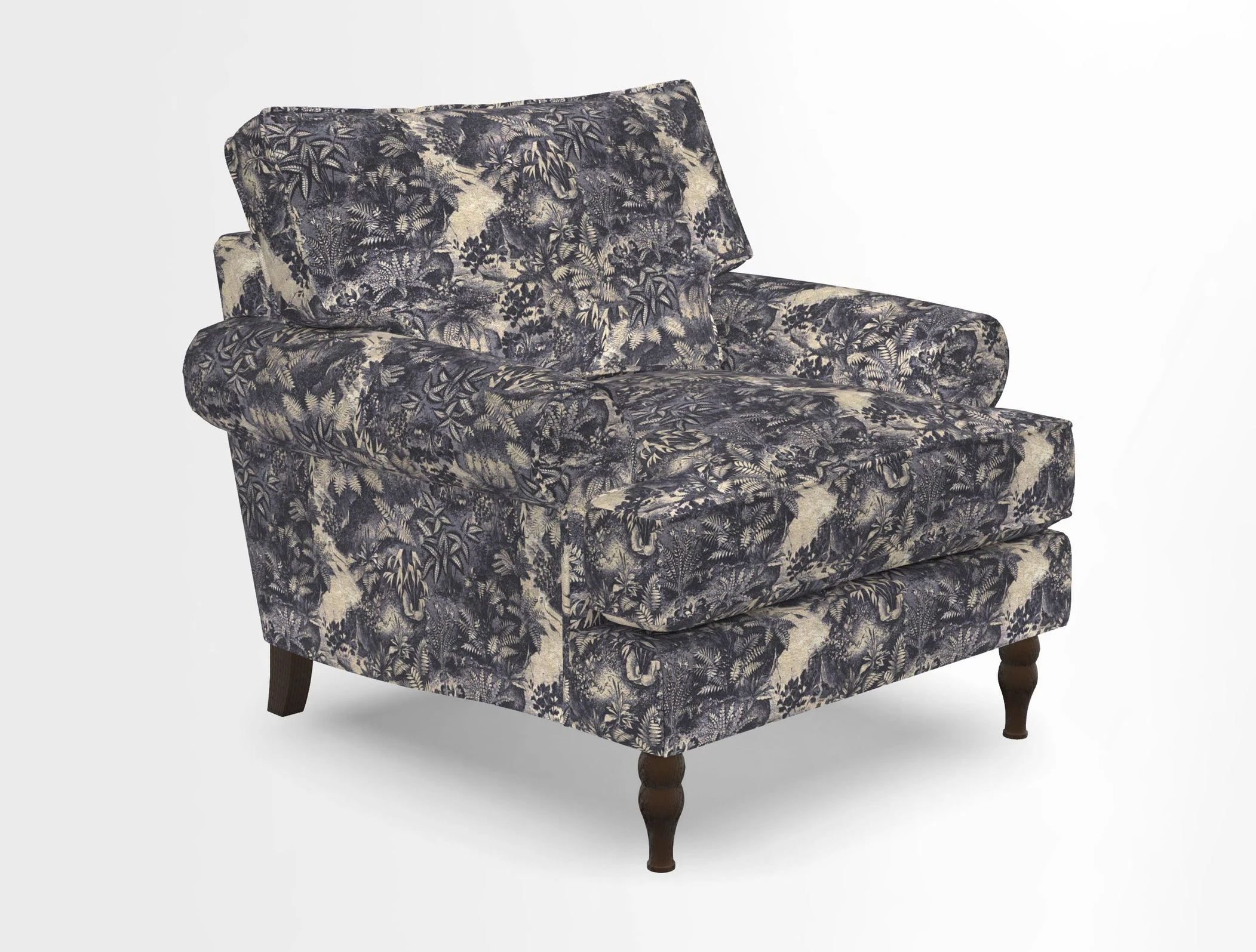 Cooksbridge Chair in Cloth 21 Simple Stripe Bilberry