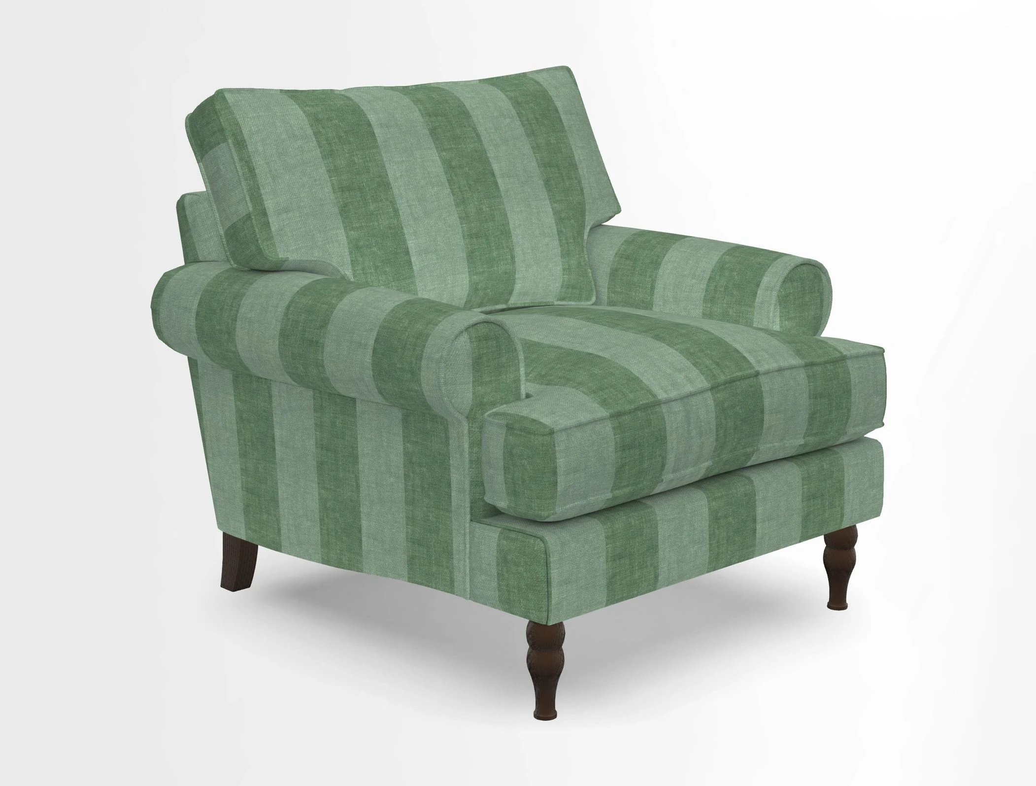 Cooksbridge Chair in Cloth 21 Simple Stripe Bilberry