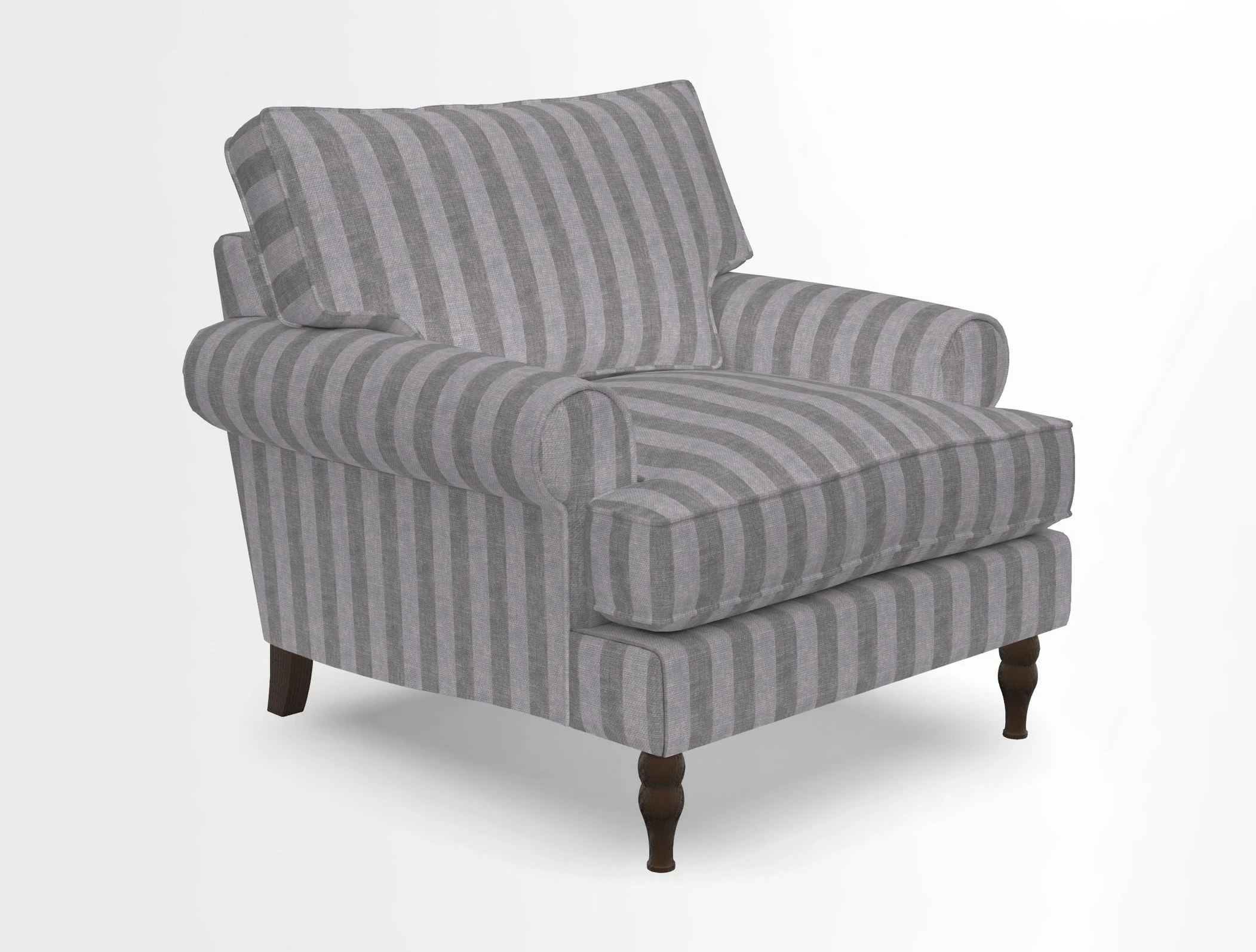 Cooksbridge Chair in Cloth 21 Simple Stripe Bilberry