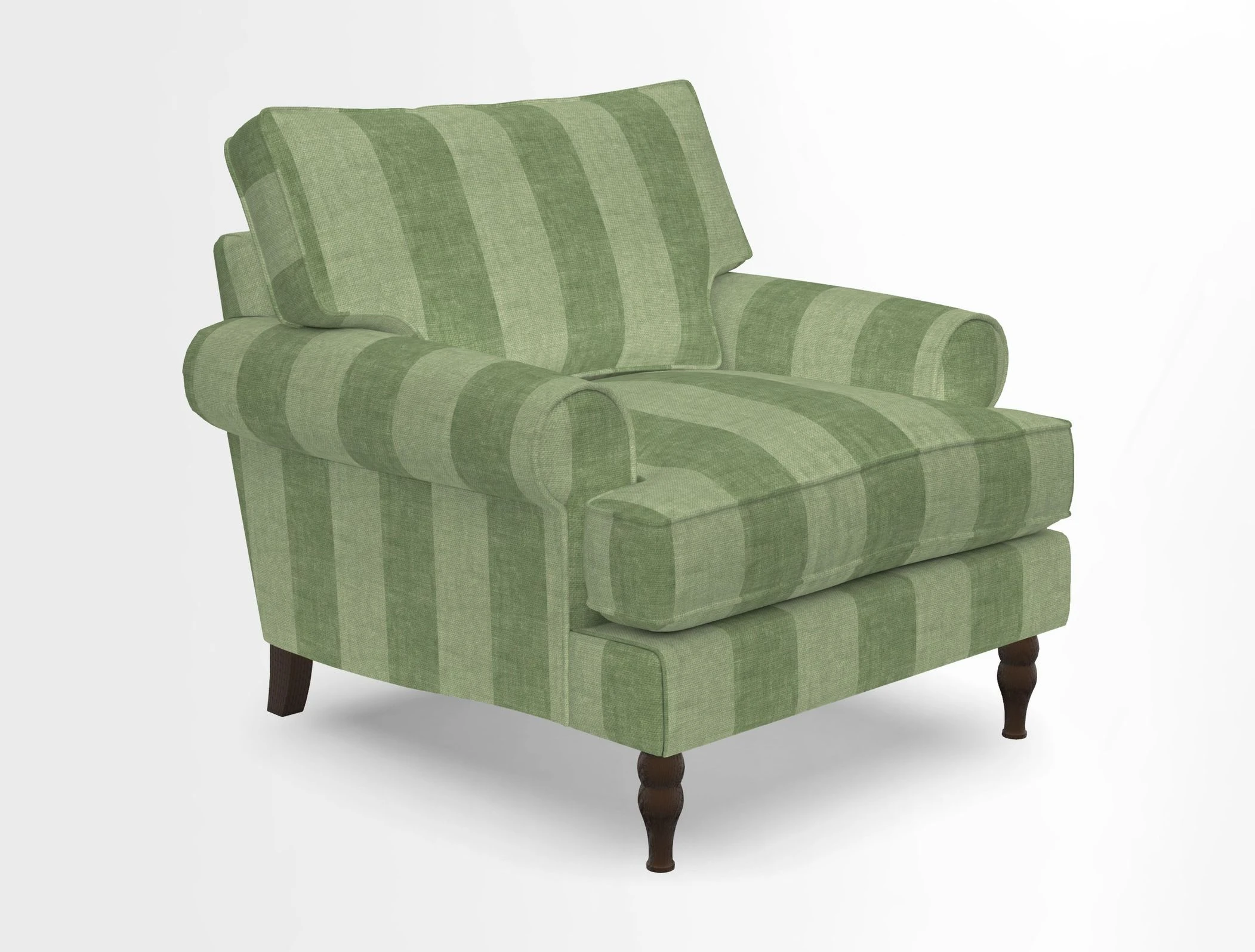 Cooksbridge Chair in Cloth 21 Simple Stripe Bilberry