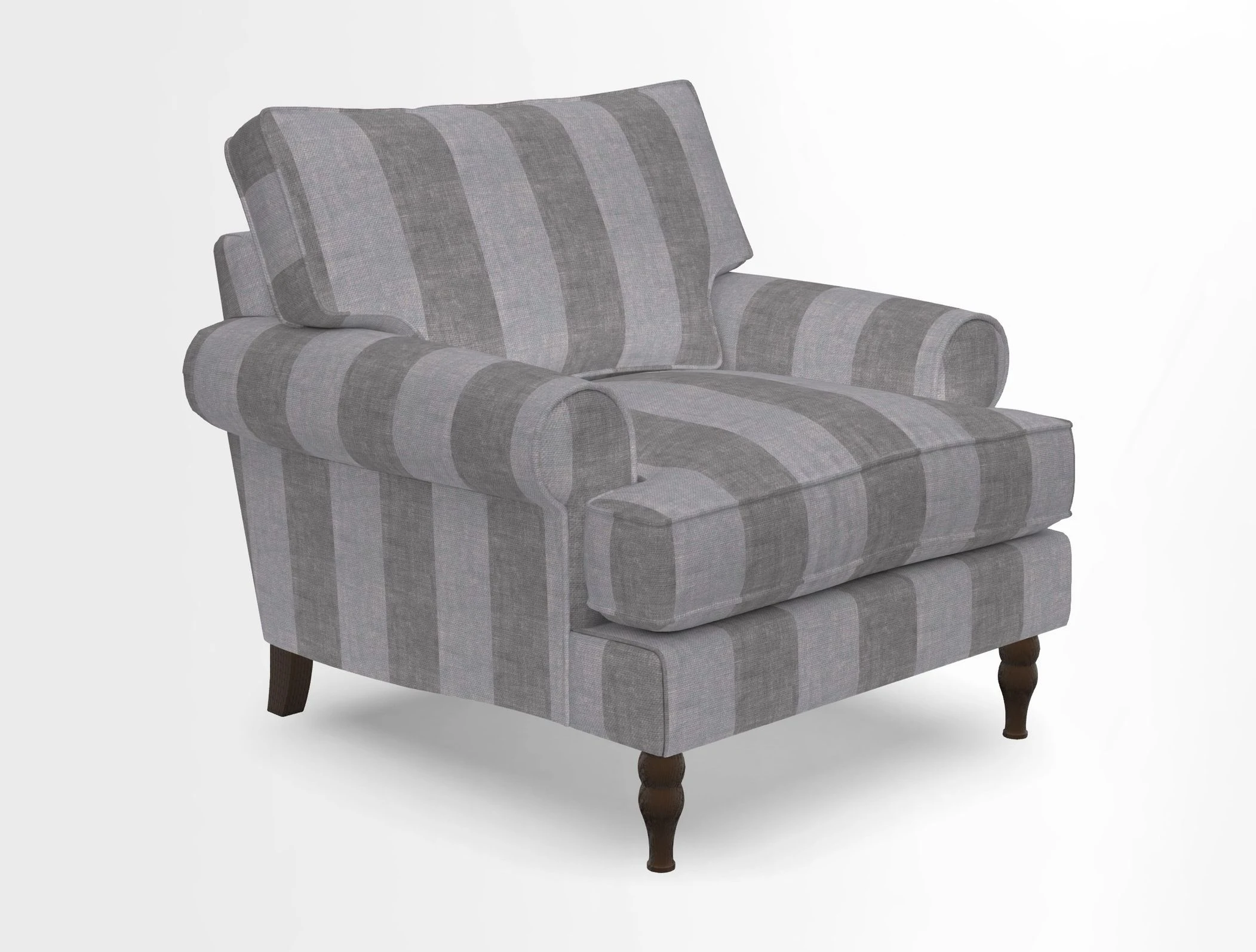 Cooksbridge Chair in Cloth 21 Simple Stripe Bilberry
