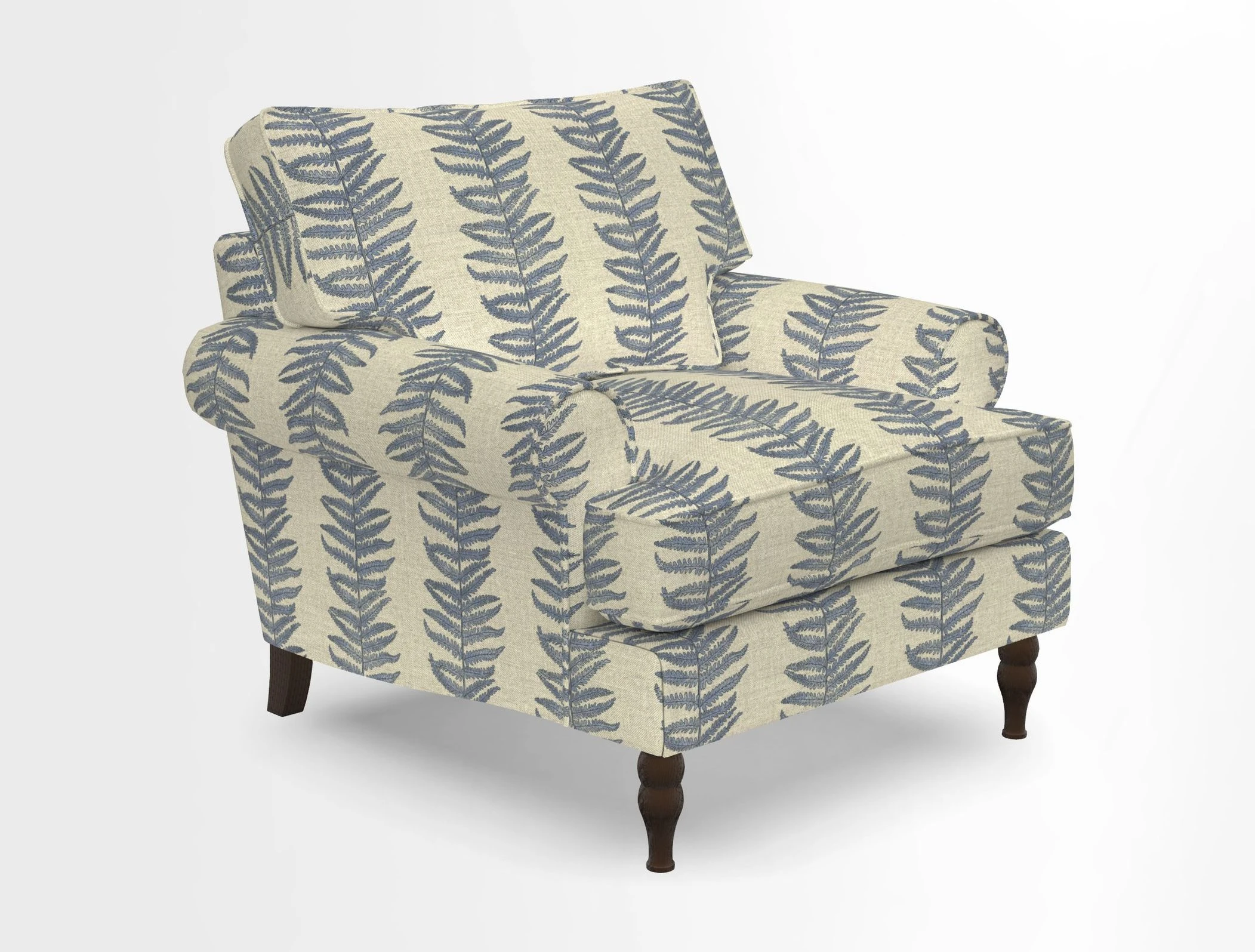 Cooksbridge Chair in Cloth 21 Simple Stripe Bilberry