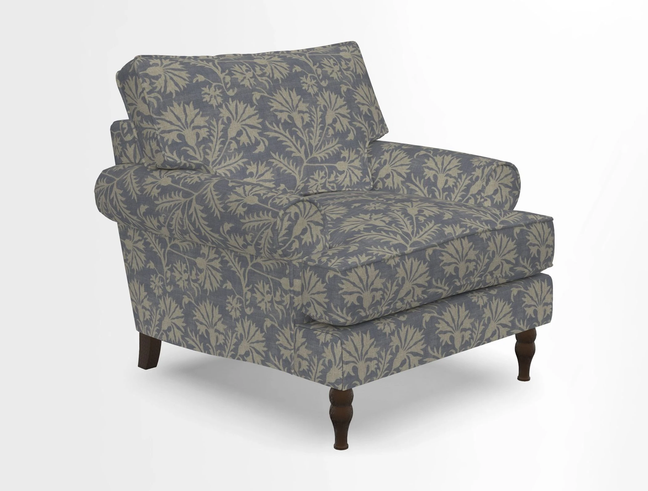Cooksbridge Chair in Cloth 21 Simple Stripe Bilberry