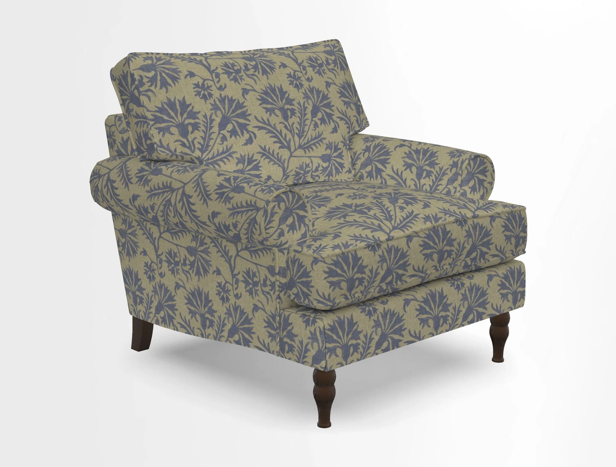Cooksbridge Chair in Cloth 21 Simple Stripe Bilberry