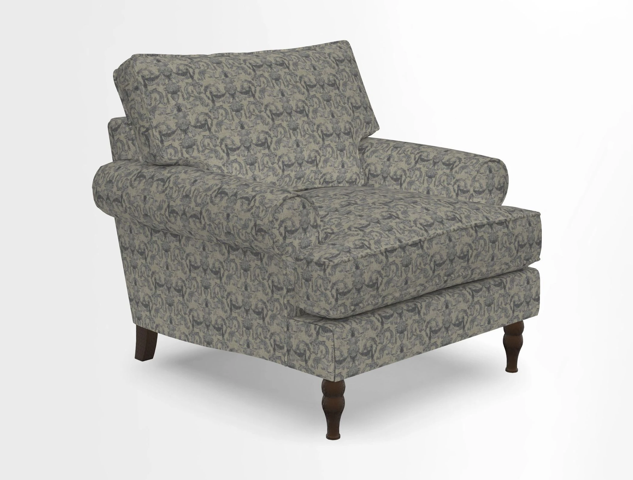 Cooksbridge Chair in Cloth 21 Simple Stripe Bilberry
