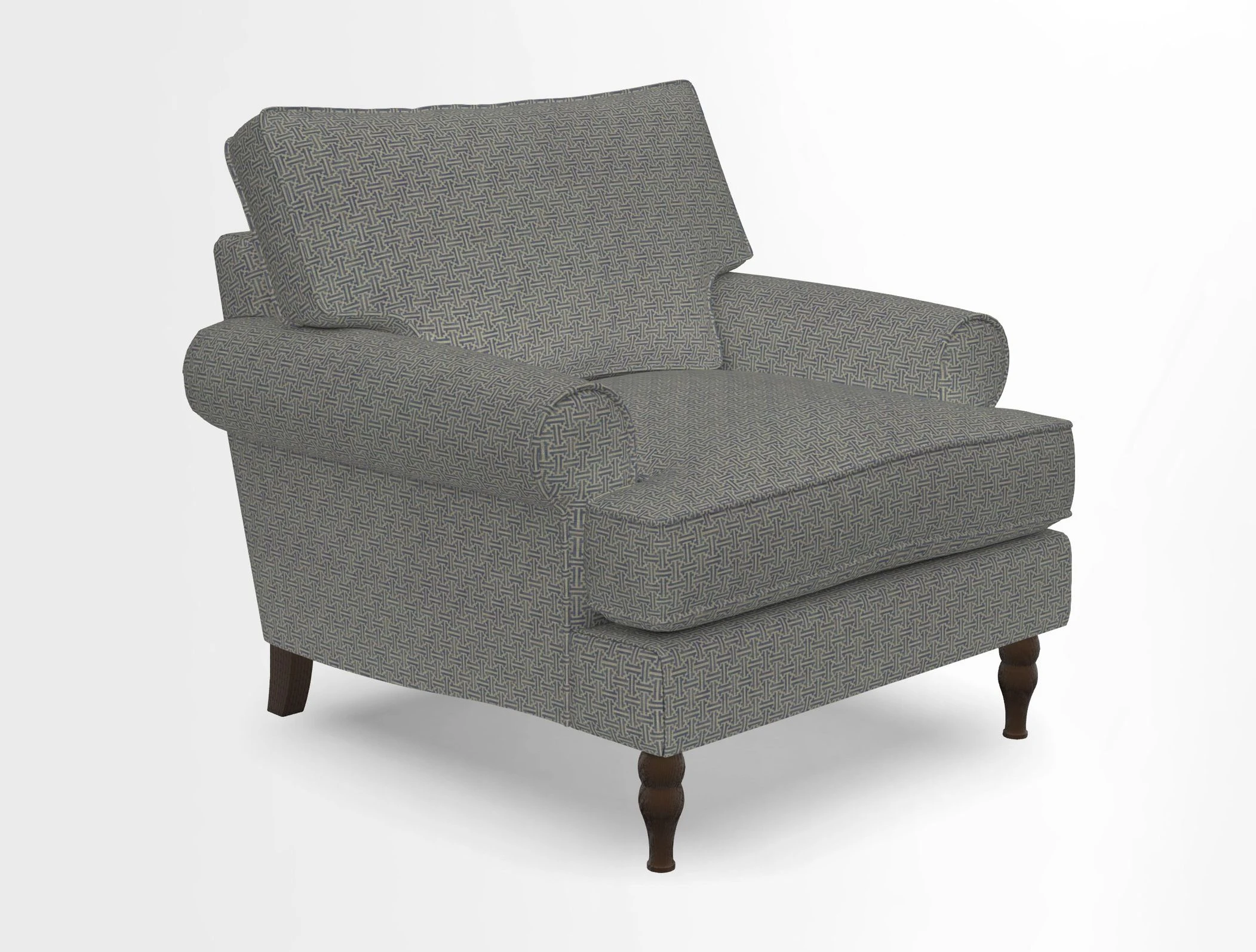 Cooksbridge Chair in Cloth 21 Simple Stripe Bilberry