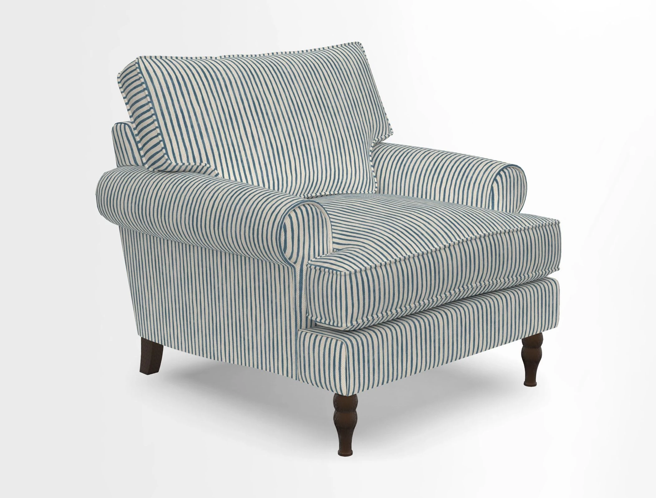 Cooksbridge Chair in Cloth 21 Simple Stripe Bilberry