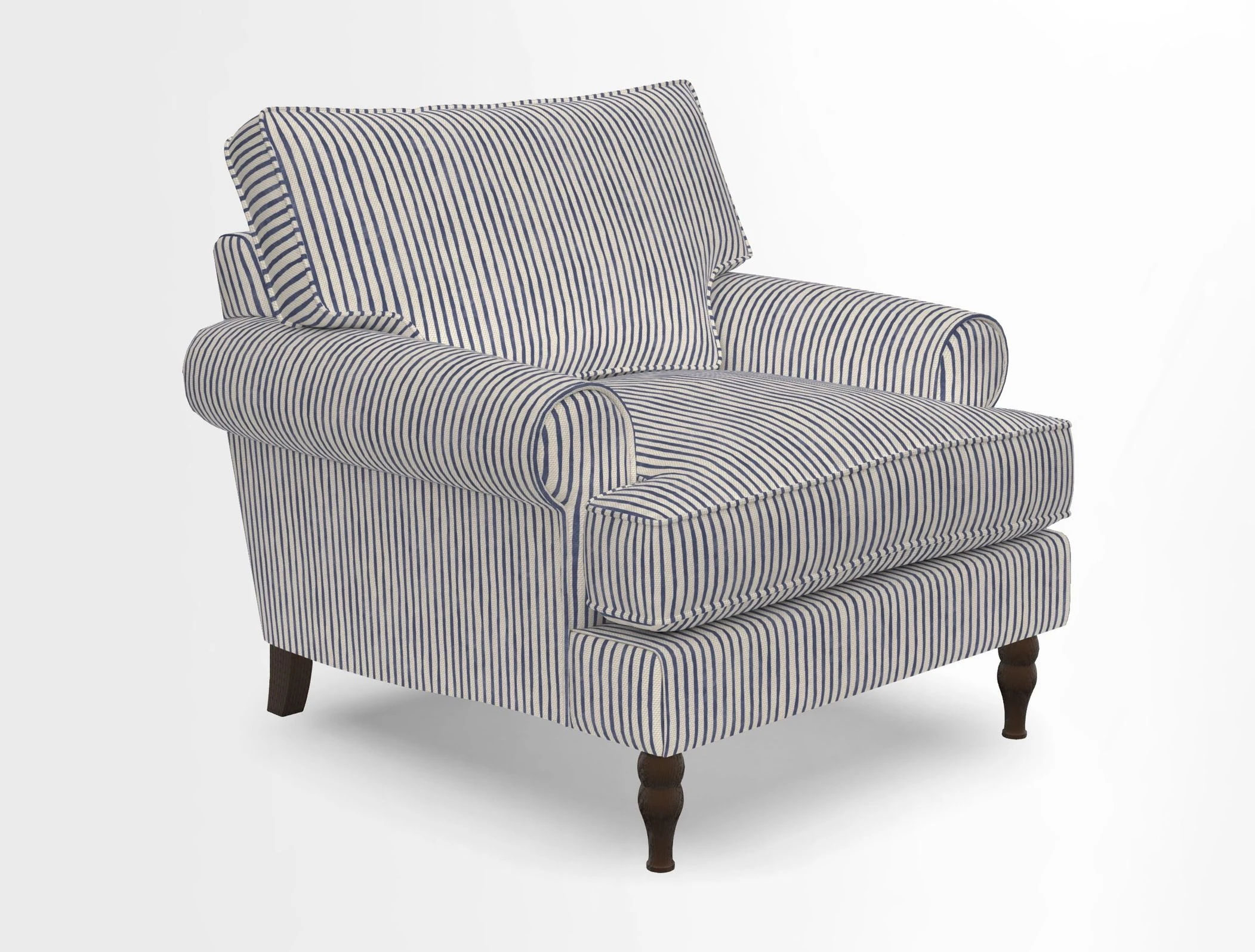 Cooksbridge Chair in Cloth 21 Simple Stripe Bilberry