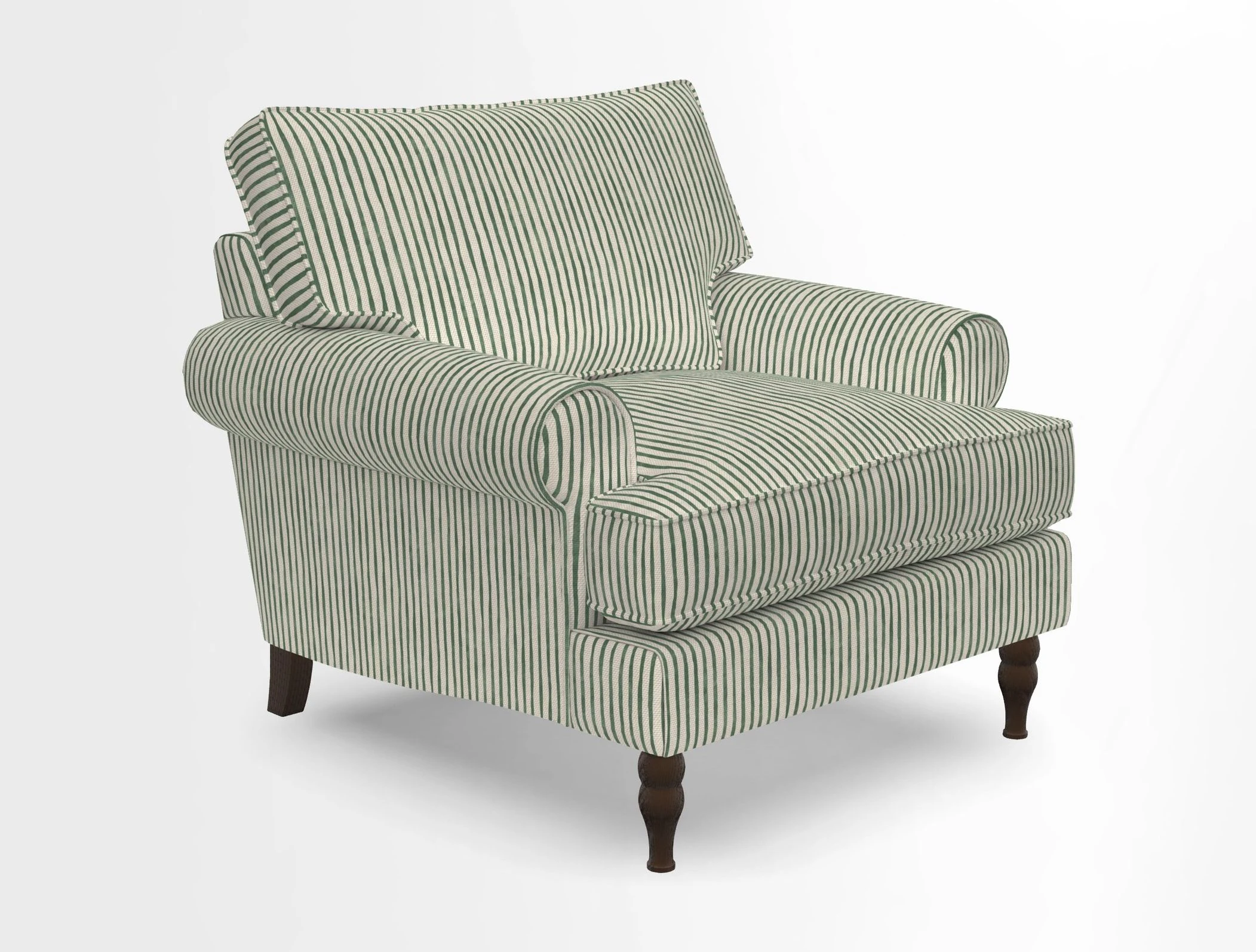 Cooksbridge Chair in Cloth 21 Simple Stripe Bilberry