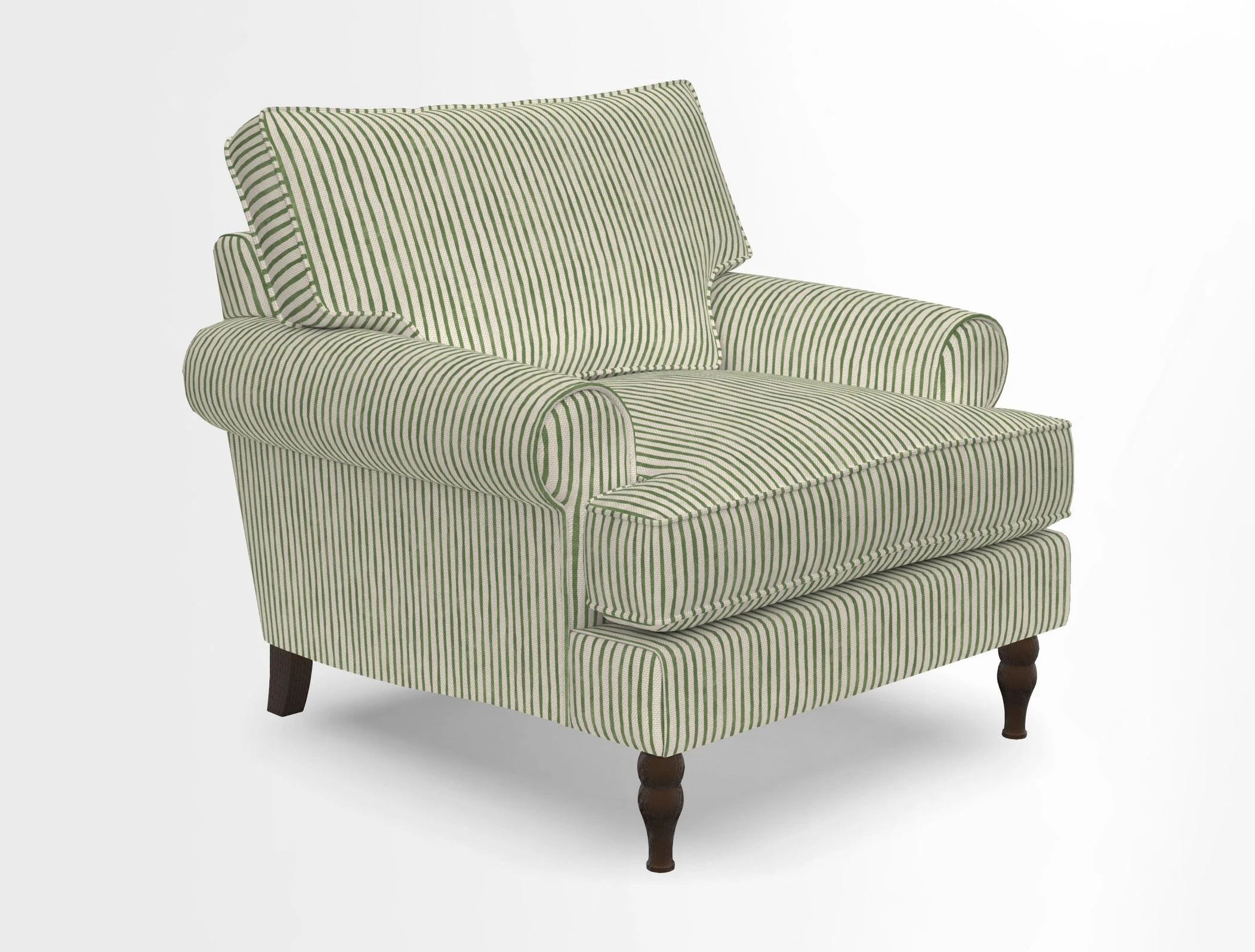 Cooksbridge Chair in Cloth 21 Simple Stripe Bilberry
