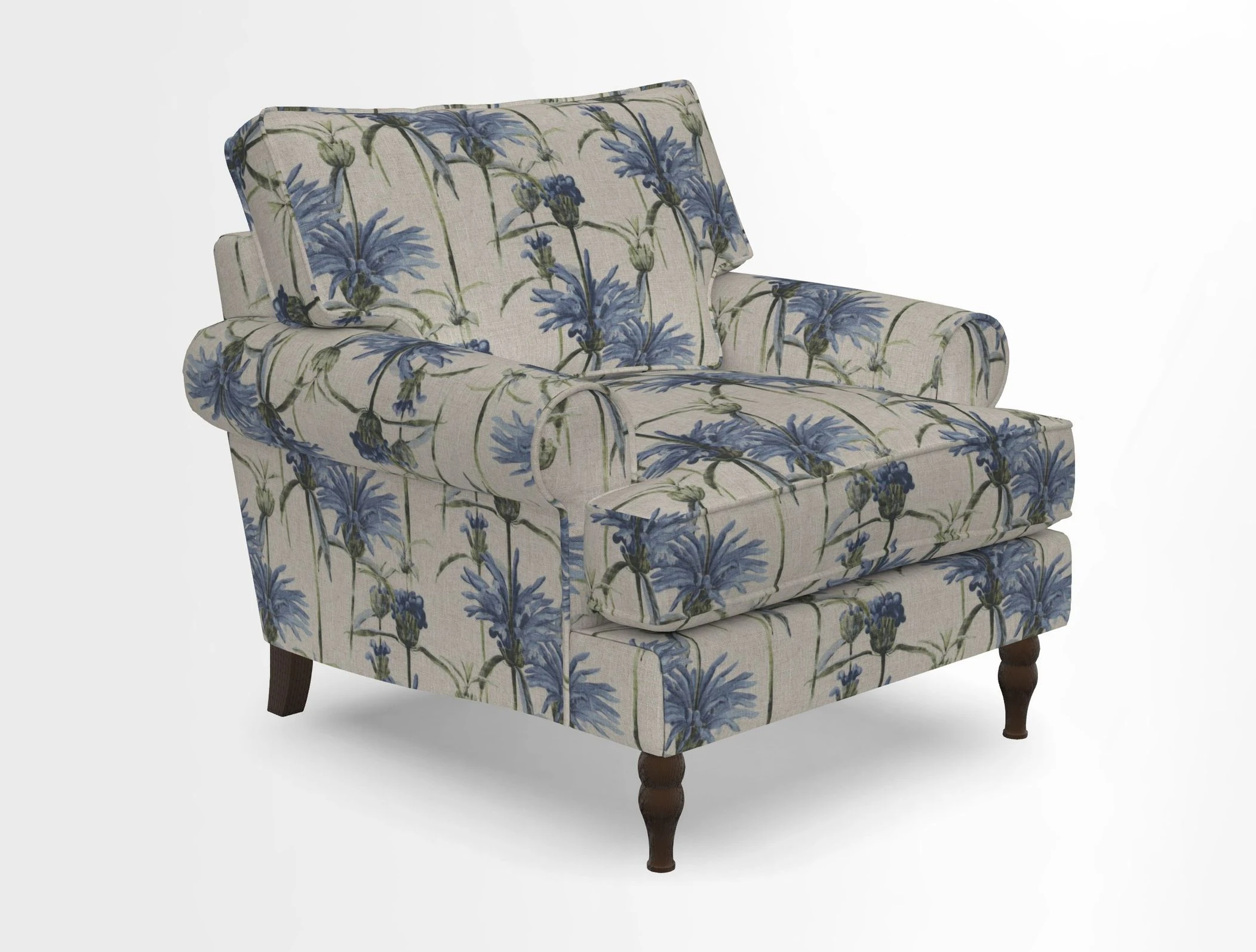 Cooksbridge Chair in Cloth 21 Simple Stripe Bilberry
