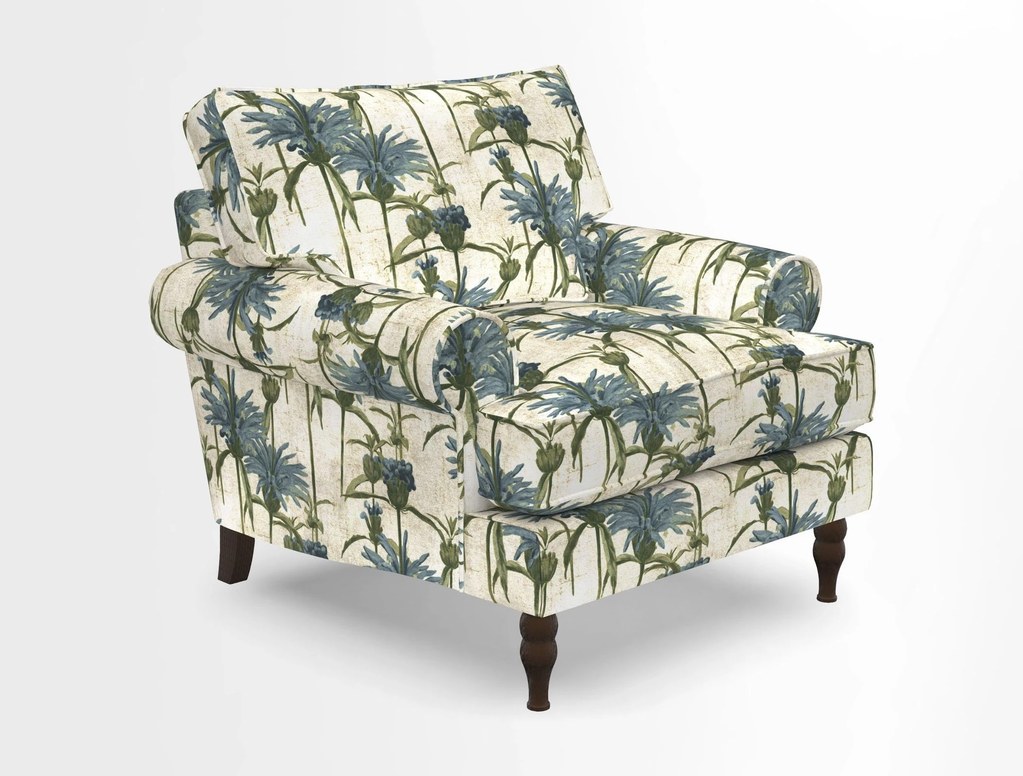 Cooksbridge Chair in Cloth 21 Simple Stripe Bilberry