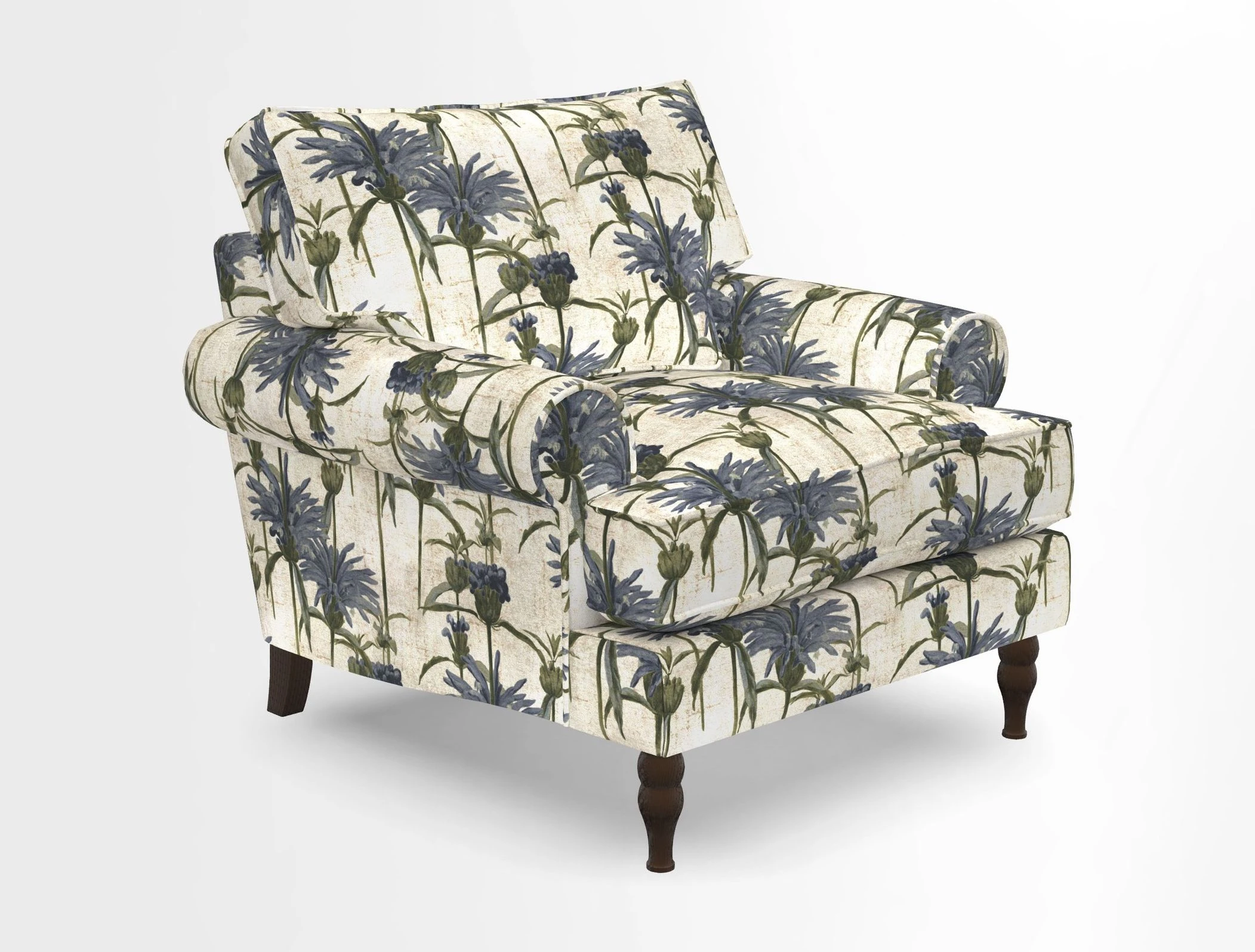 Cooksbridge Chair in Cloth 21 Simple Stripe Bilberry