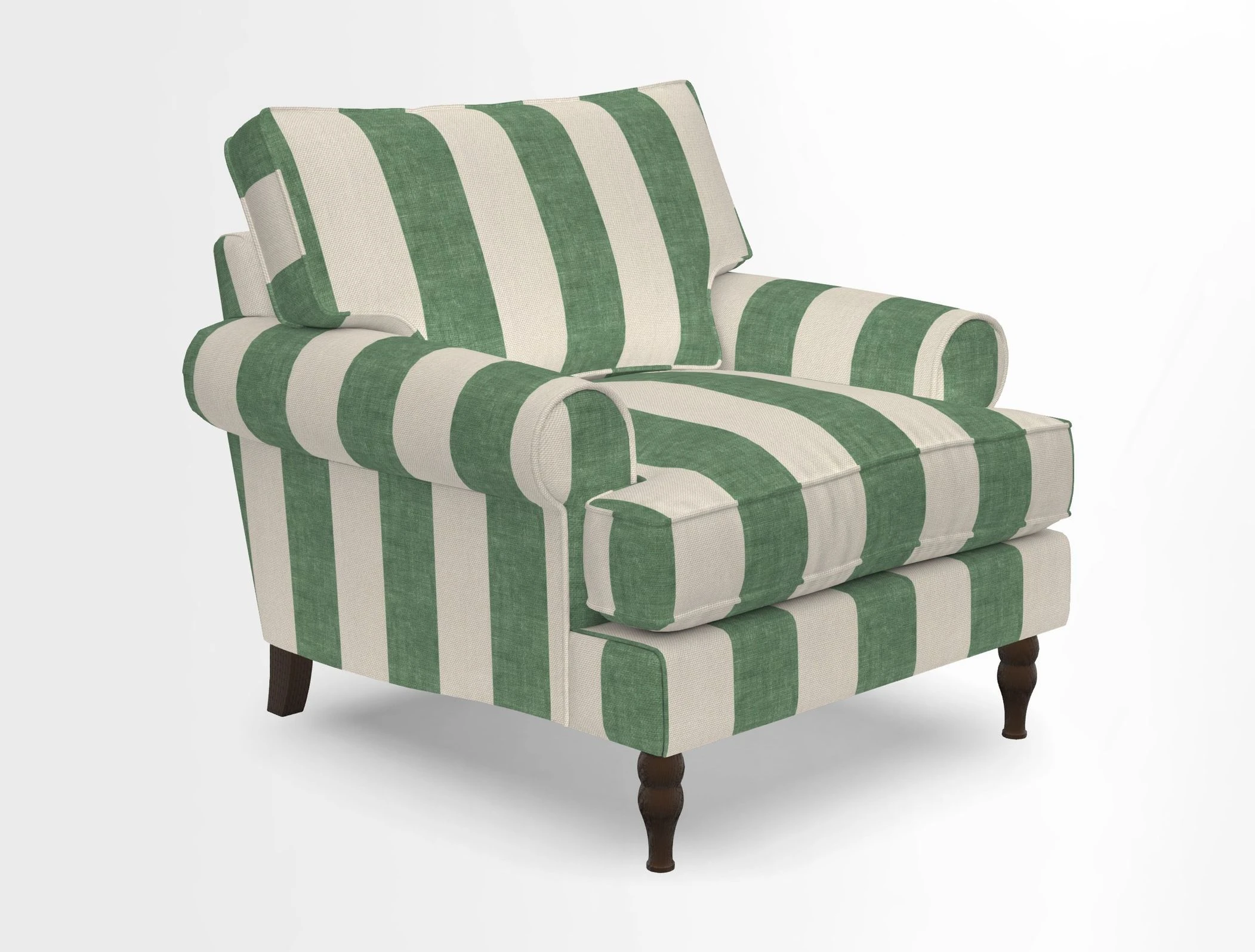 Cooksbridge Chair in Cloth 21 Simple Stripe Bilberry