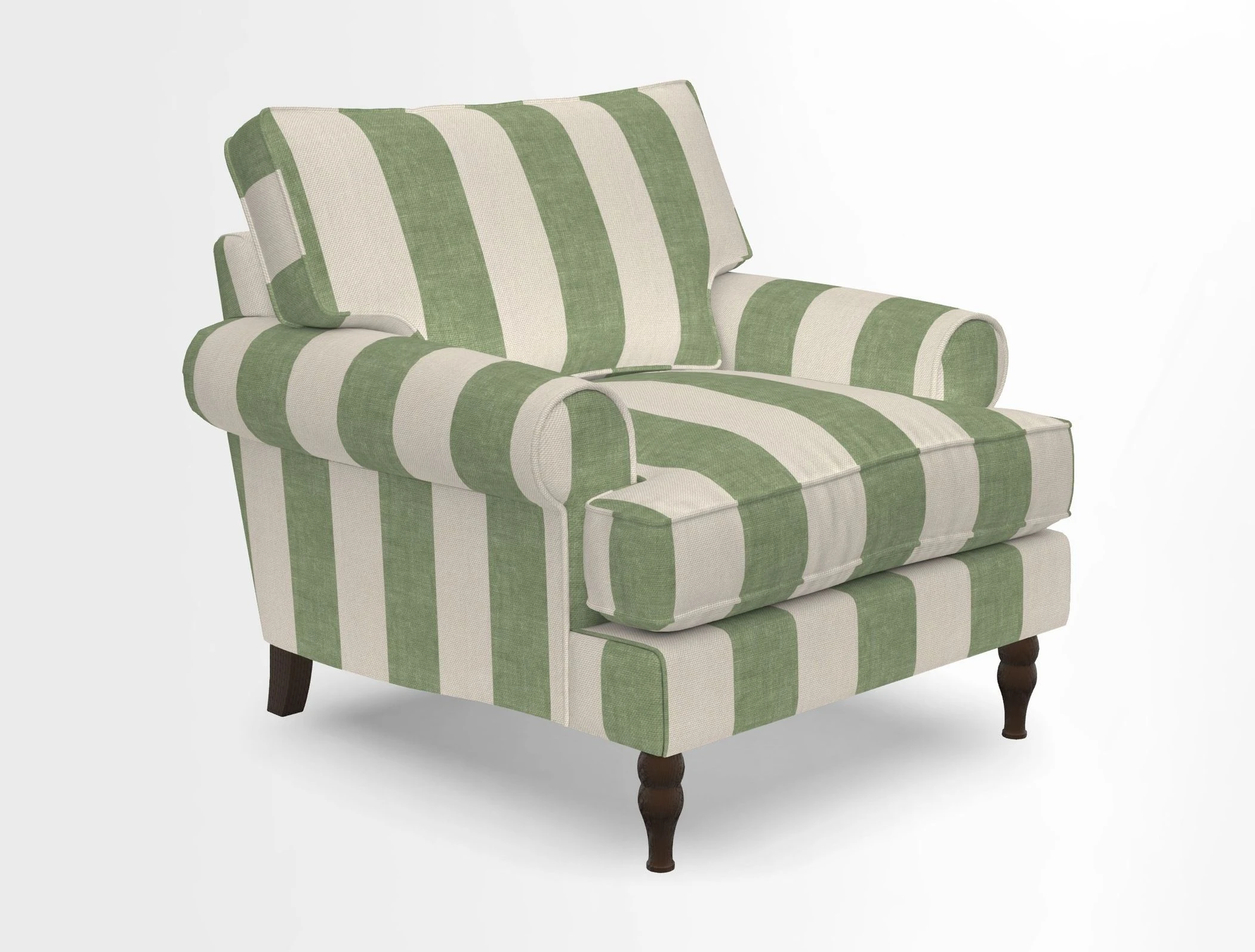 Cooksbridge Chair in Cloth 21 Simple Stripe Bilberry