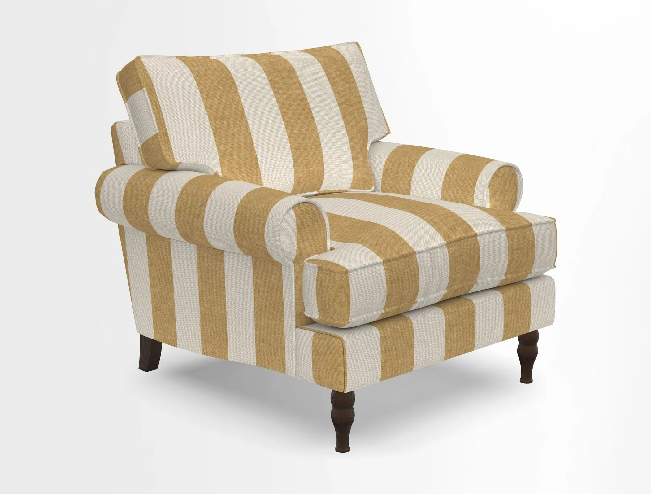 Cooksbridge Chair in Cloth 21 Simple Stripe Bilberry