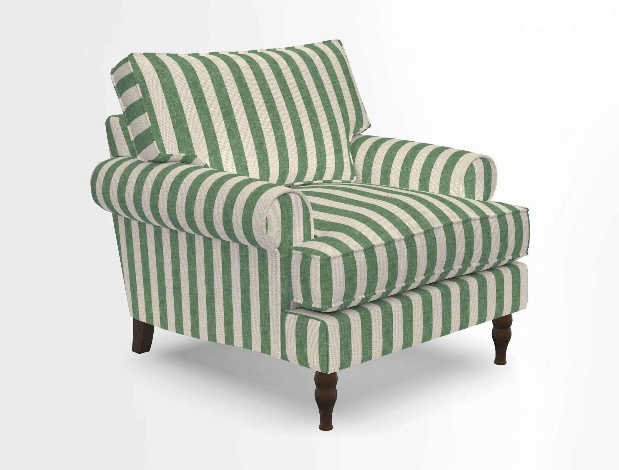 Cooksbridge Chair in Cloth 21 Simple Stripe Bilberry