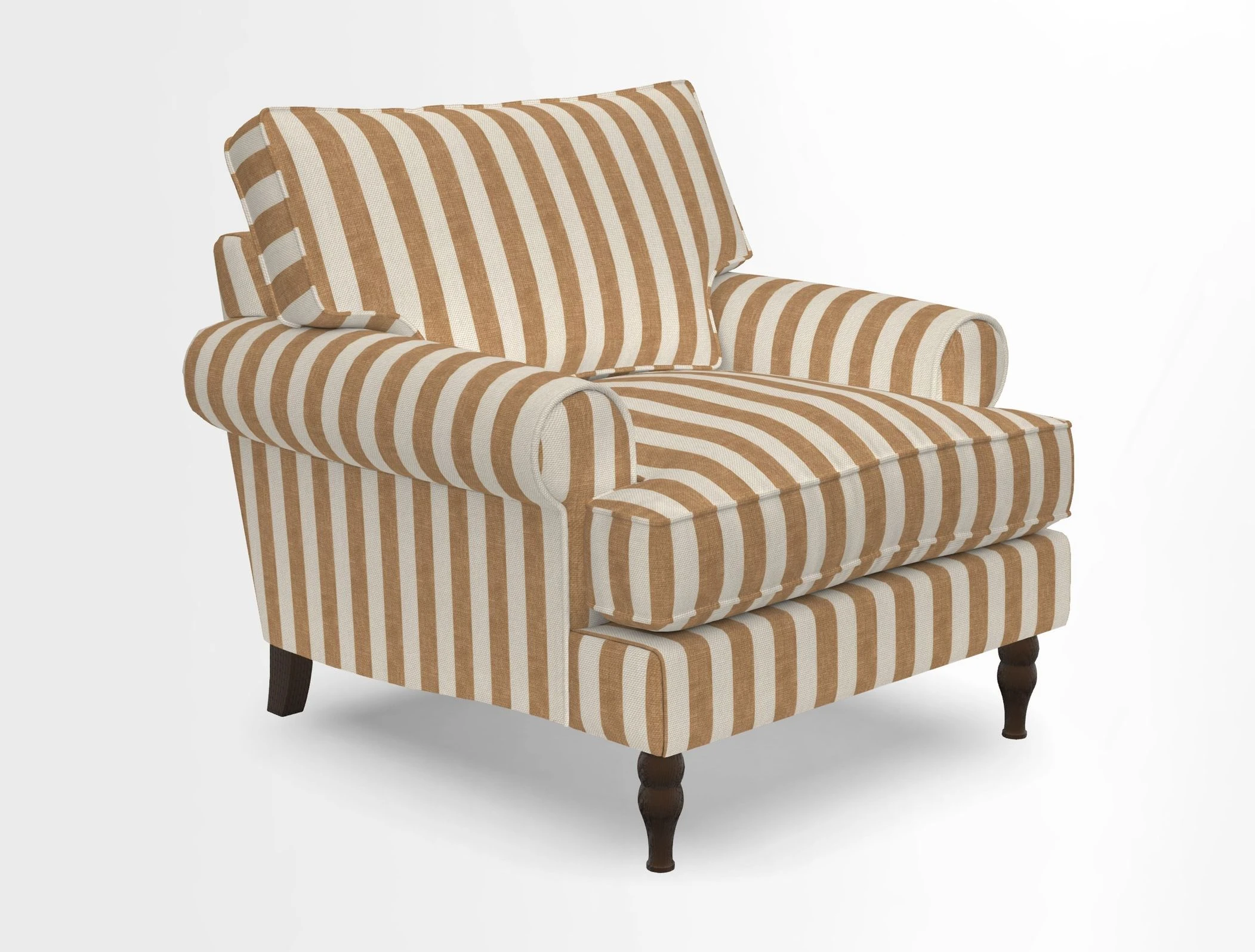 Cooksbridge Chair in Cloth 21 Simple Stripe Bilberry