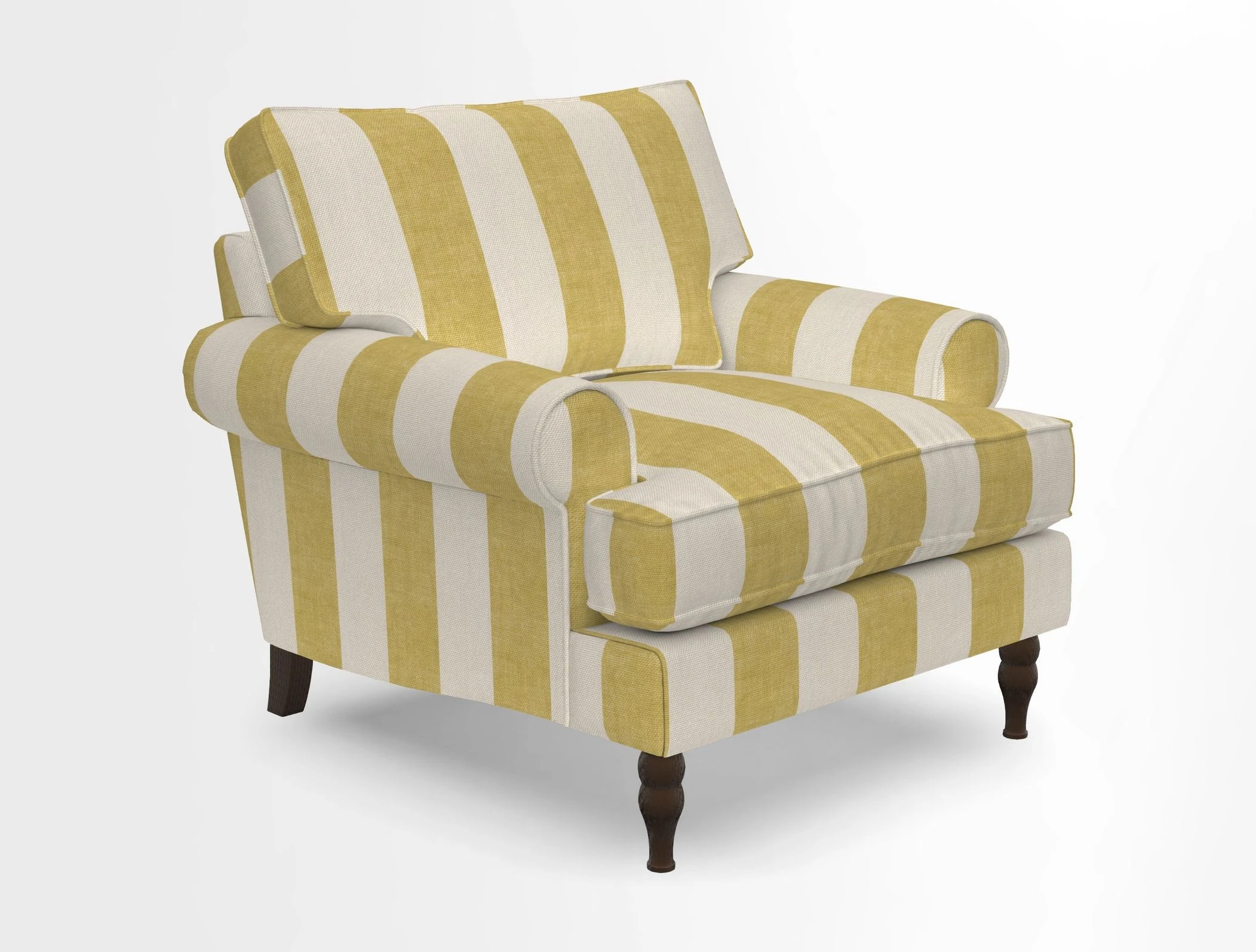 Cooksbridge Chair in Cloth 21 Simple Stripe Bilberry
