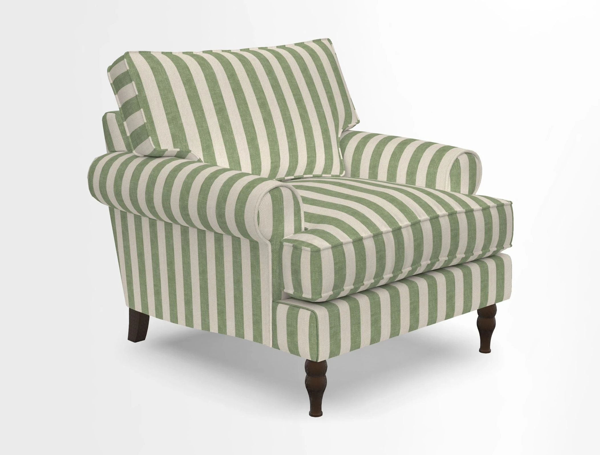 Cooksbridge Chair in Cloth 21 Simple Stripe Bilberry