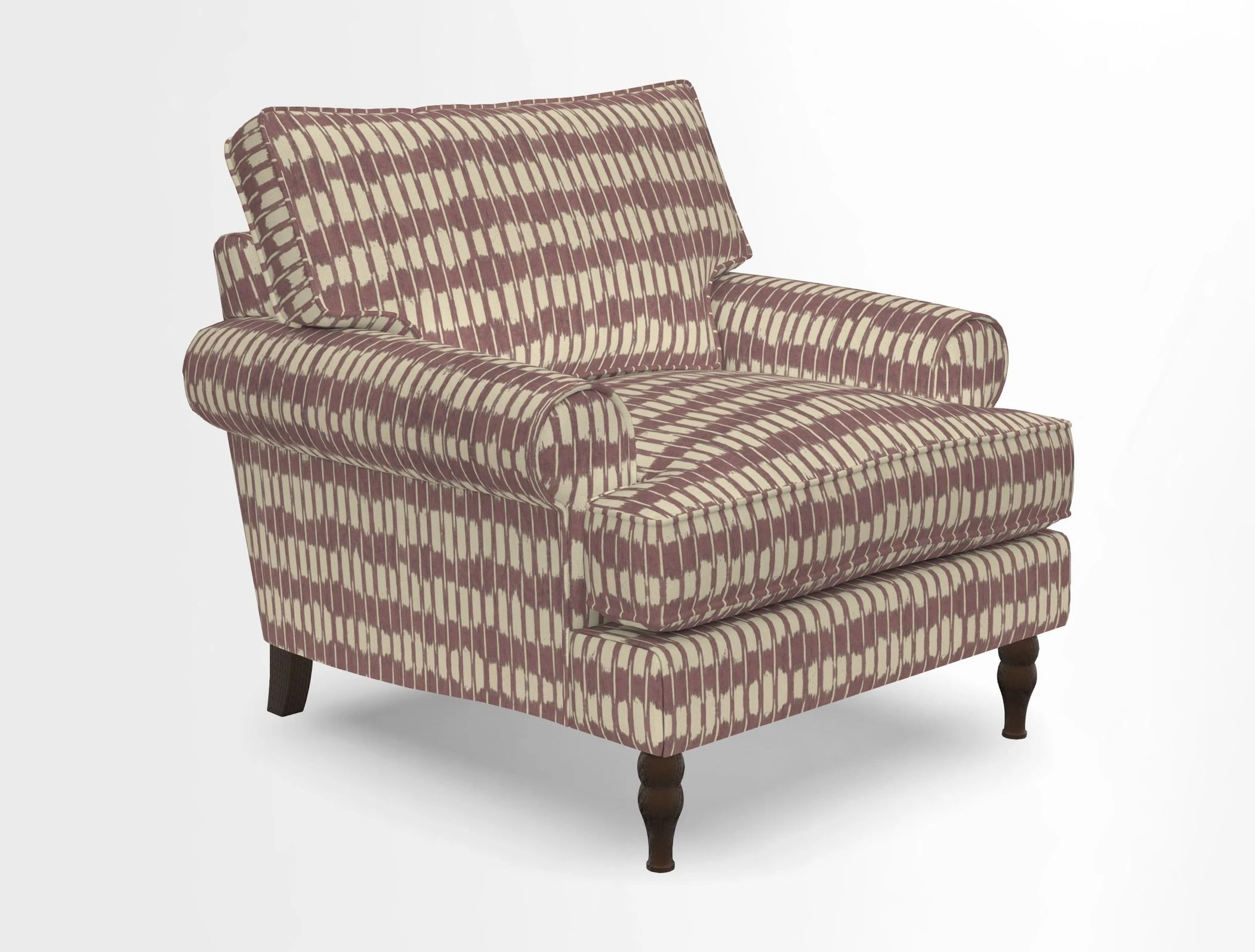 Cooksbridge Chair in Cloth 21 Simple Stripe Bilberry